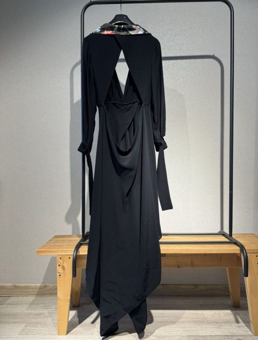 Off-White OFF- White Black Asymmetric Maxi Dress Size XS / US 0-2 / IT 36-38 - 2 Thumbnail
