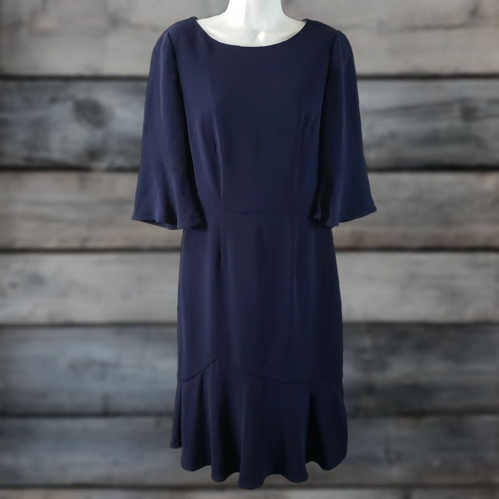 Boden Boden Womens Pencil Dress Sz 6 Solid Blue Half Sleeve Viscose Blend Knee Length Sheath Dress Womens Viscose Boden Candy Blue Size M / US 6-8 / IT 42-44 - 1 Thumbnail