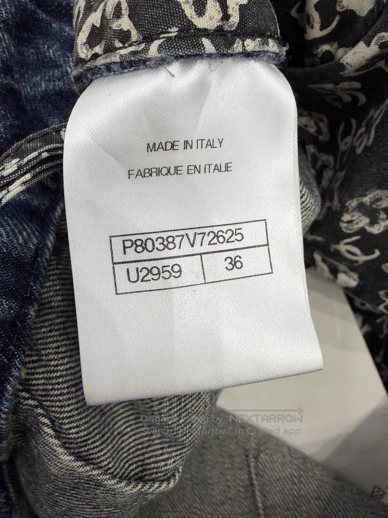 Chanel Chanel Broken flower stitching jeans and wide-leg trousers Size 24" / US 00 / IT 34 - 6 Thumbnail