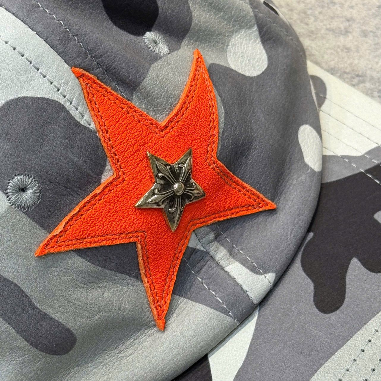 Chrome Hearts Chrome Hearts STAR PATCH CAMO LEATHER trucker Size ONE SIZE - 4 Thumbnail