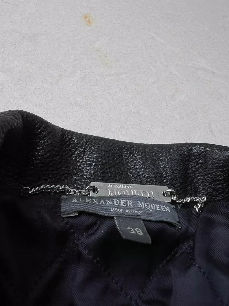 Alexander McQueen Alexander McQUEEN Leather jacket, classic style, genuine le Size XS / US 0-2 / IT 36-38 - 2 Thumbnail