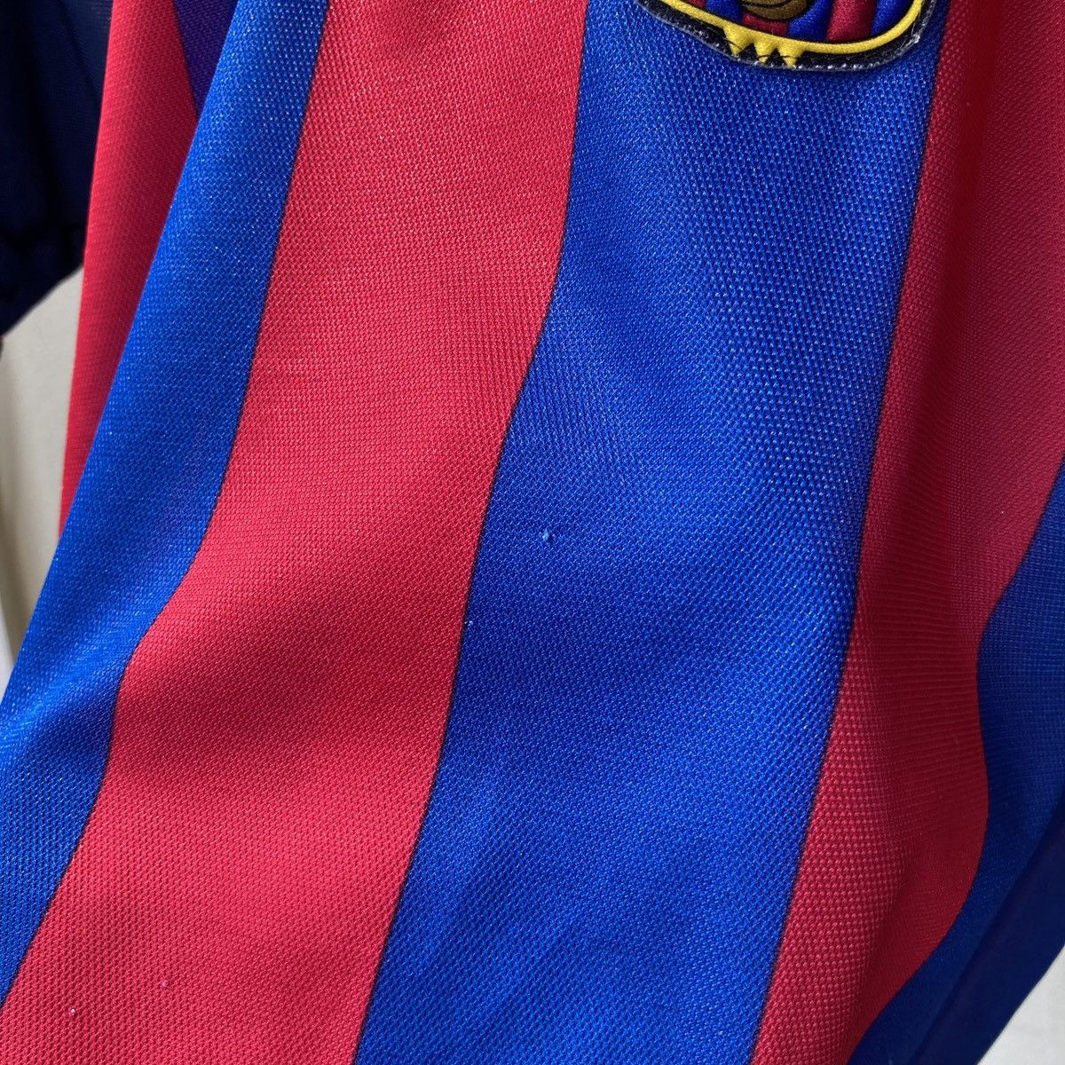 Vintage Barcelona #7 Saviola Fan Jersey 90s Vintage Blokcore Style Size US S / EU 44-46 / 1 - 9 Thumbnail