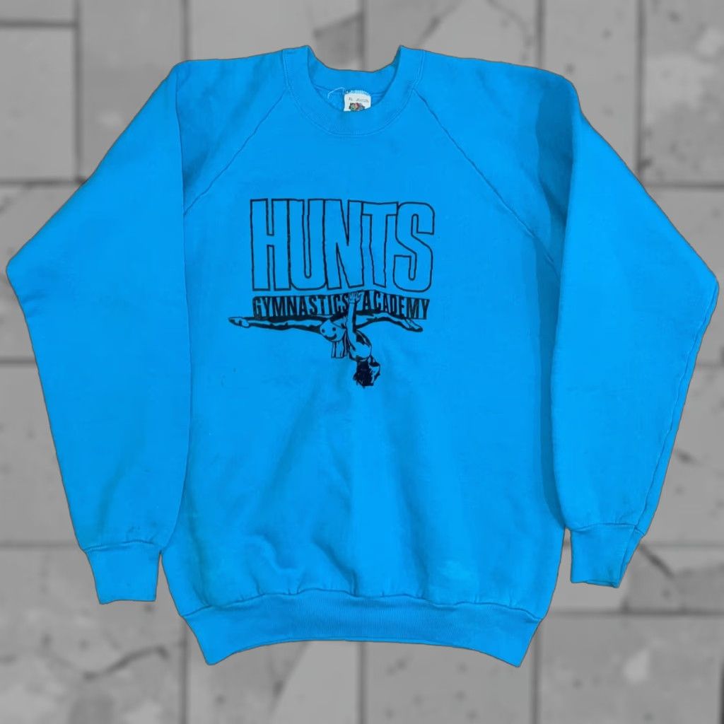 Fruit Of The Loom VINTAGE Fruit Of The Loom BLUE Hunts Pullover Sweatshirt Mens XL USA Hunter Style Size US XL / EU 56 / 4 - 1 Thumbnail