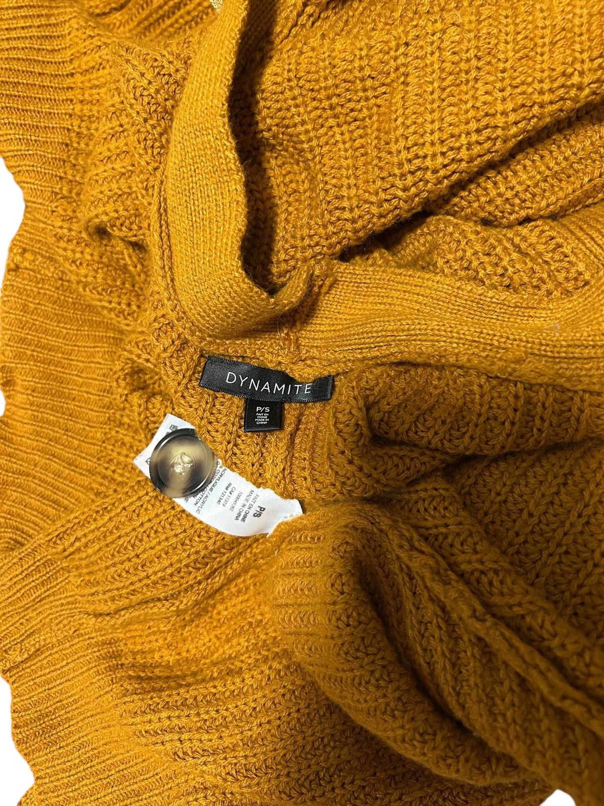 Other Dynamite Cropped Knit Cardigan in Mustard Size S / US 4 / IT 40 - 3 Thumbnail