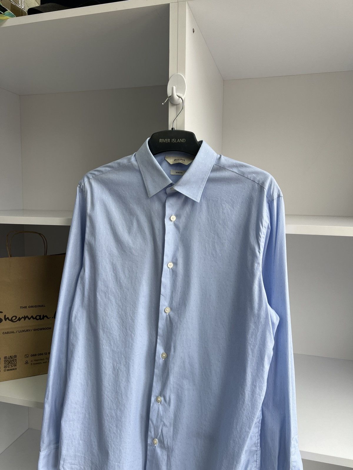 Designer × Ermenegildo Zegna × Vintage Vintage Zegna Luxury Old Money style Button Up Shirt Size US M / EU 48-50 / 2 - 5 Thumbnail