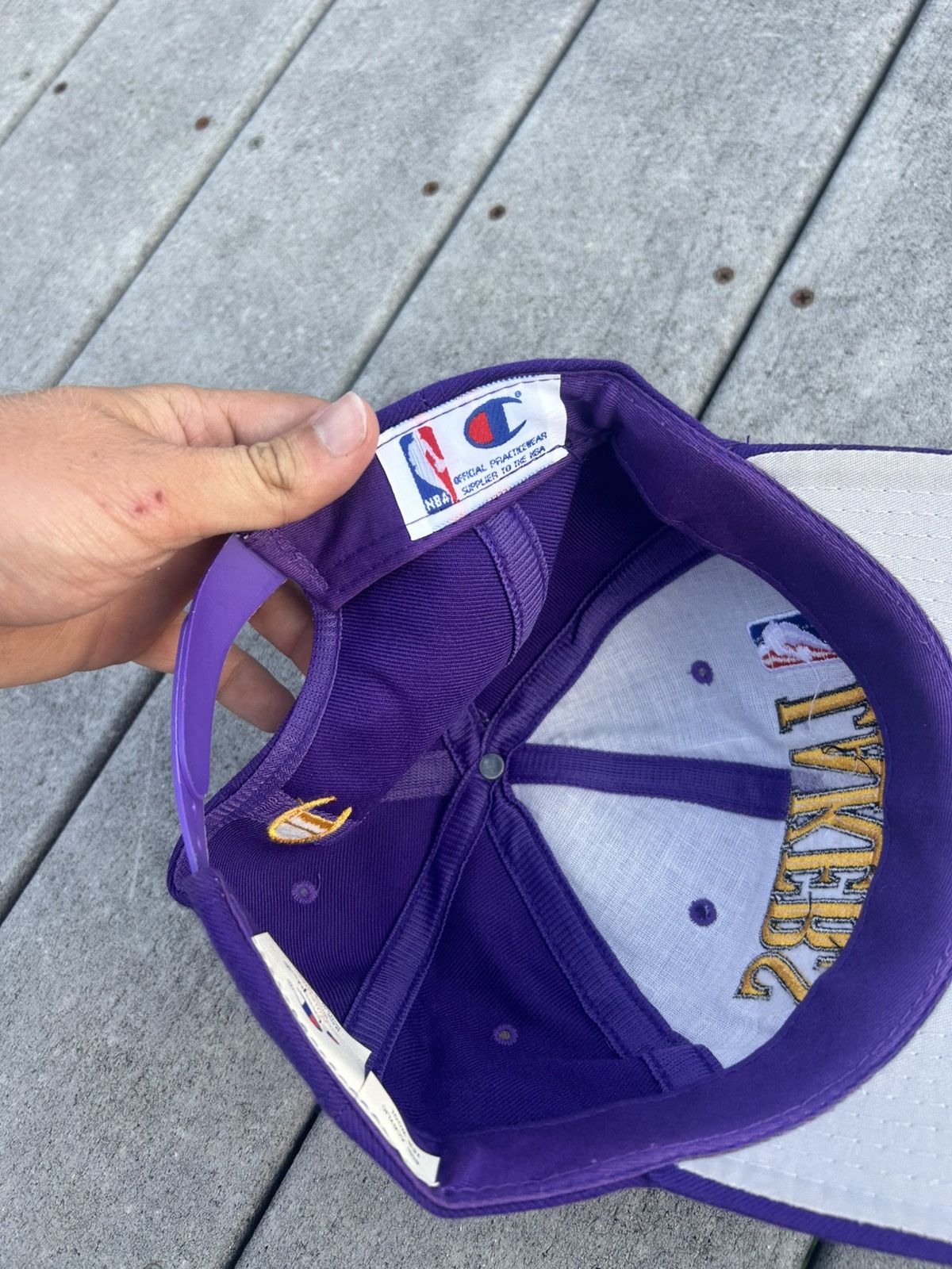 Champion × NBA × Vintage Vintage Champion Los Angeles lakers SnapBack Size ONE SIZE - 2 Thumbnail