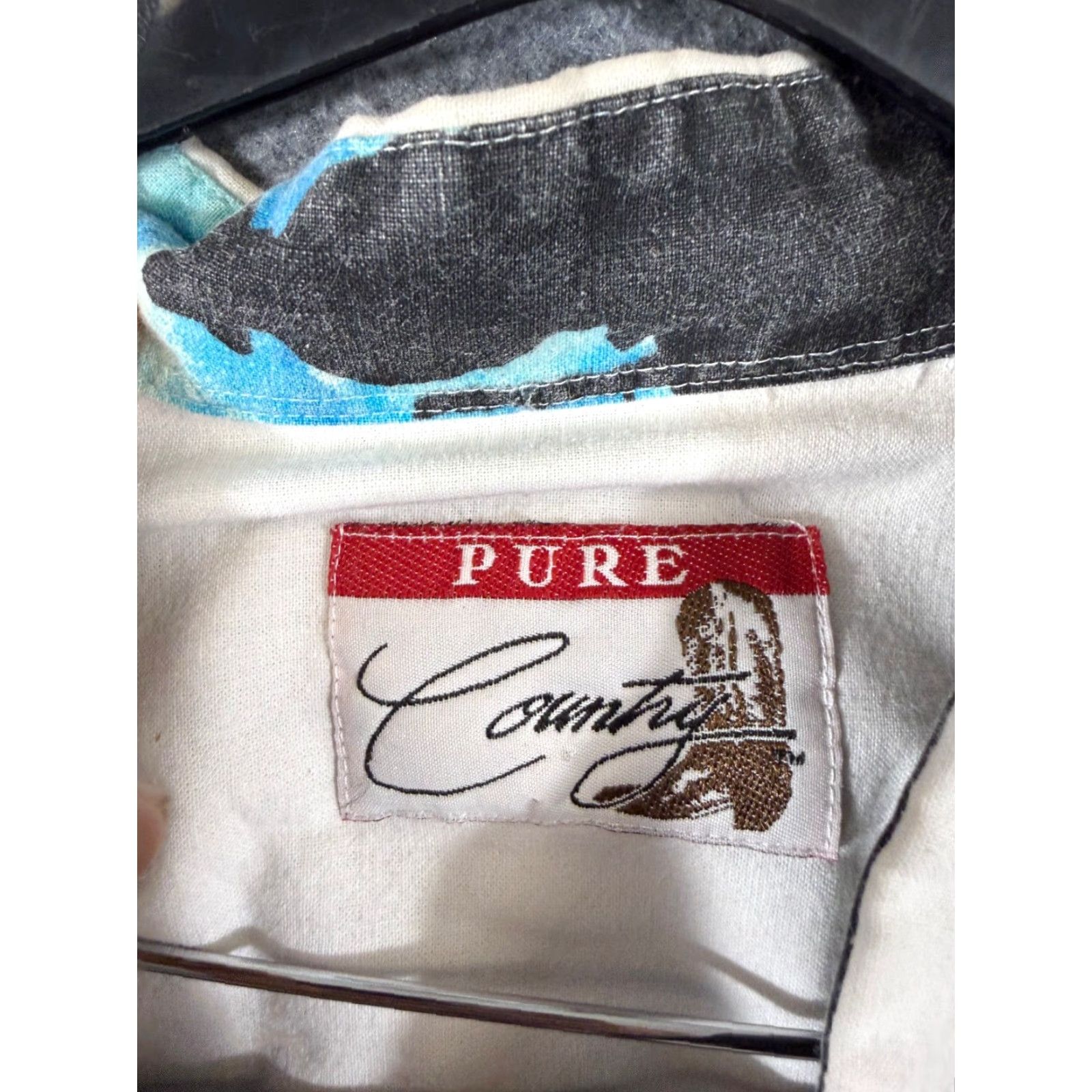 Free Country VINTAGE Pure Country Western Shirt Mens 2XL White Black Cowboy Button-Up Long Sleeve VTG Size US XXL / EU 58 / 5 - 5 Thumbnail