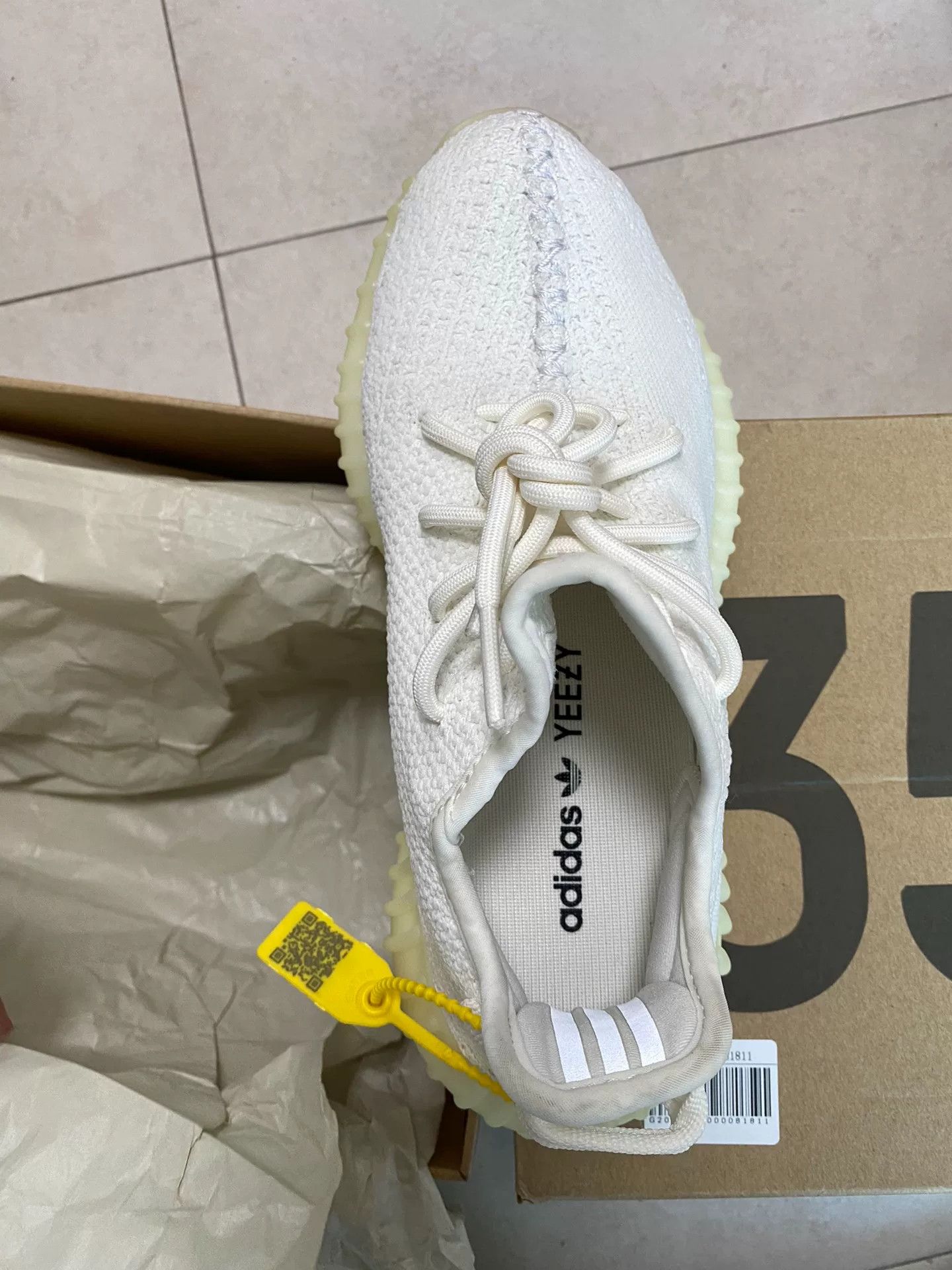 Adidas Adidas YEEZY350 White Lowtop Sneakers 39 Men Size US 6.5 / EU 39-40 - 1 Thumbnail