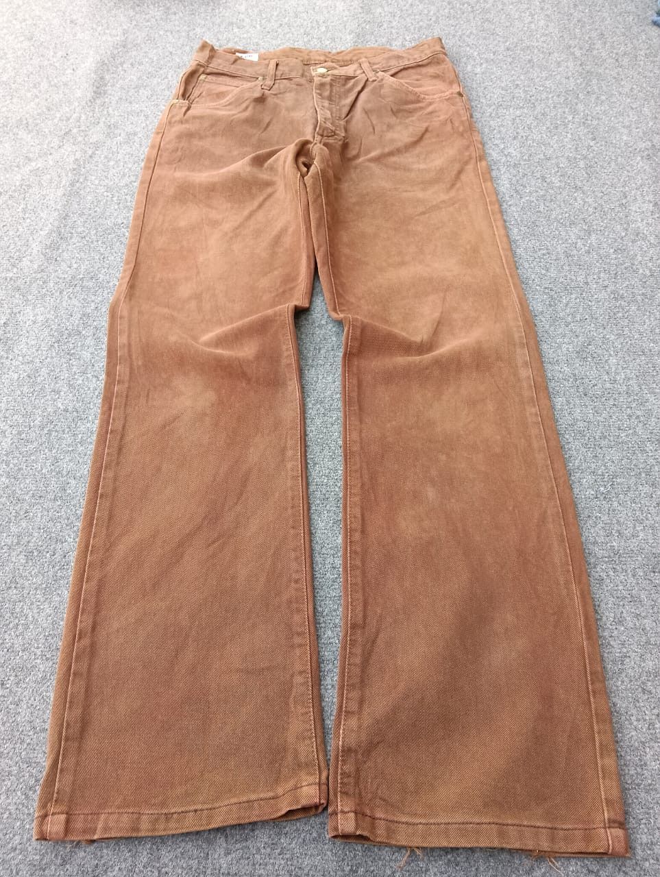 Lee Vintage Lee Westerner Brown Twill Flared Pants Sanforized. Size US 30 / EU 46 - 1 Thumbnail