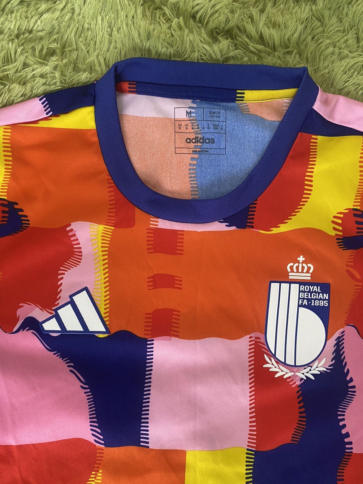 Adidas Belgium World Cup Pre-Match Jersey ☢️ Size US M / EU 48-50 / 2 - 2 Thumbnail