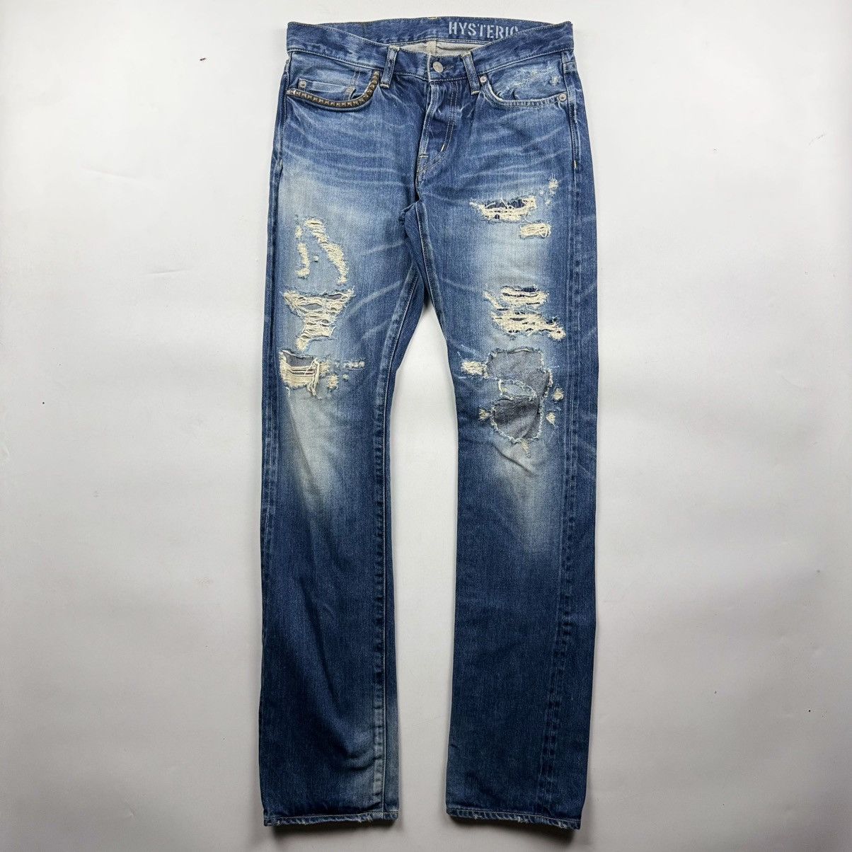 Hysteric Glamour Hysteric Glamour Studded Distressed Denim Jeans Size US 30 / EU 46 - 1 Thumbnail
