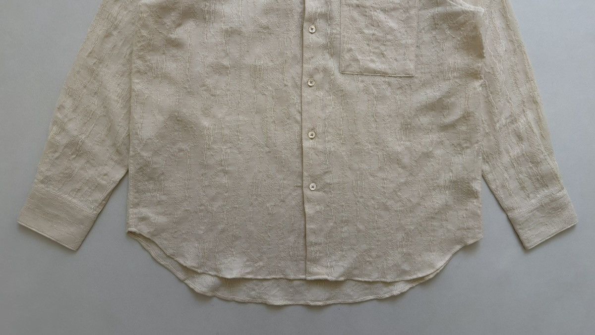 Sunflower ‘Ace’ Textured Cream Cotton Boxy Fit Shirt Size US M / EU 48-50 / 2 - 10 Thumbnail