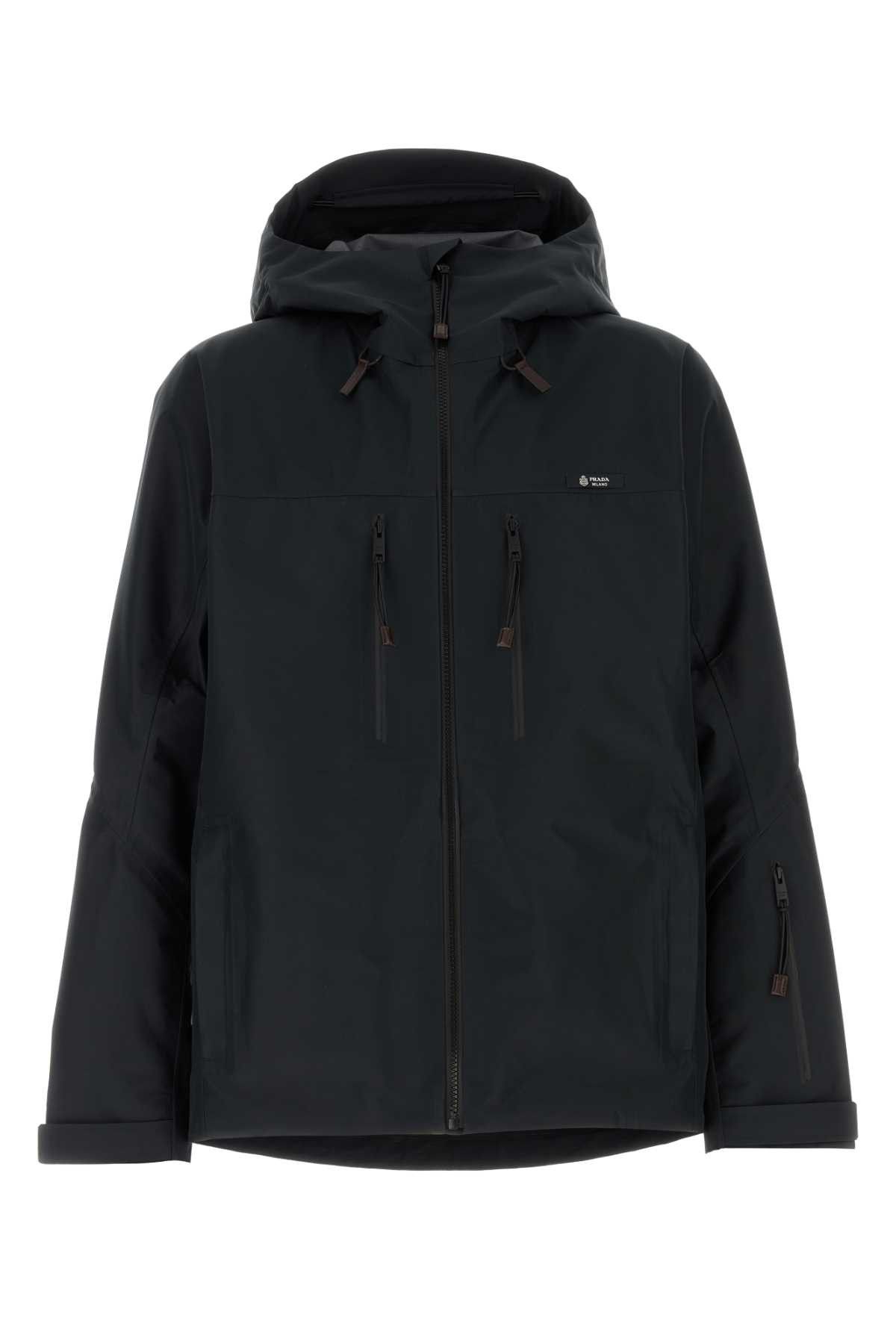 Prada Black Polyester Windbreaker Size US M / EU 48-50 / 2 - 1 Thumbnail