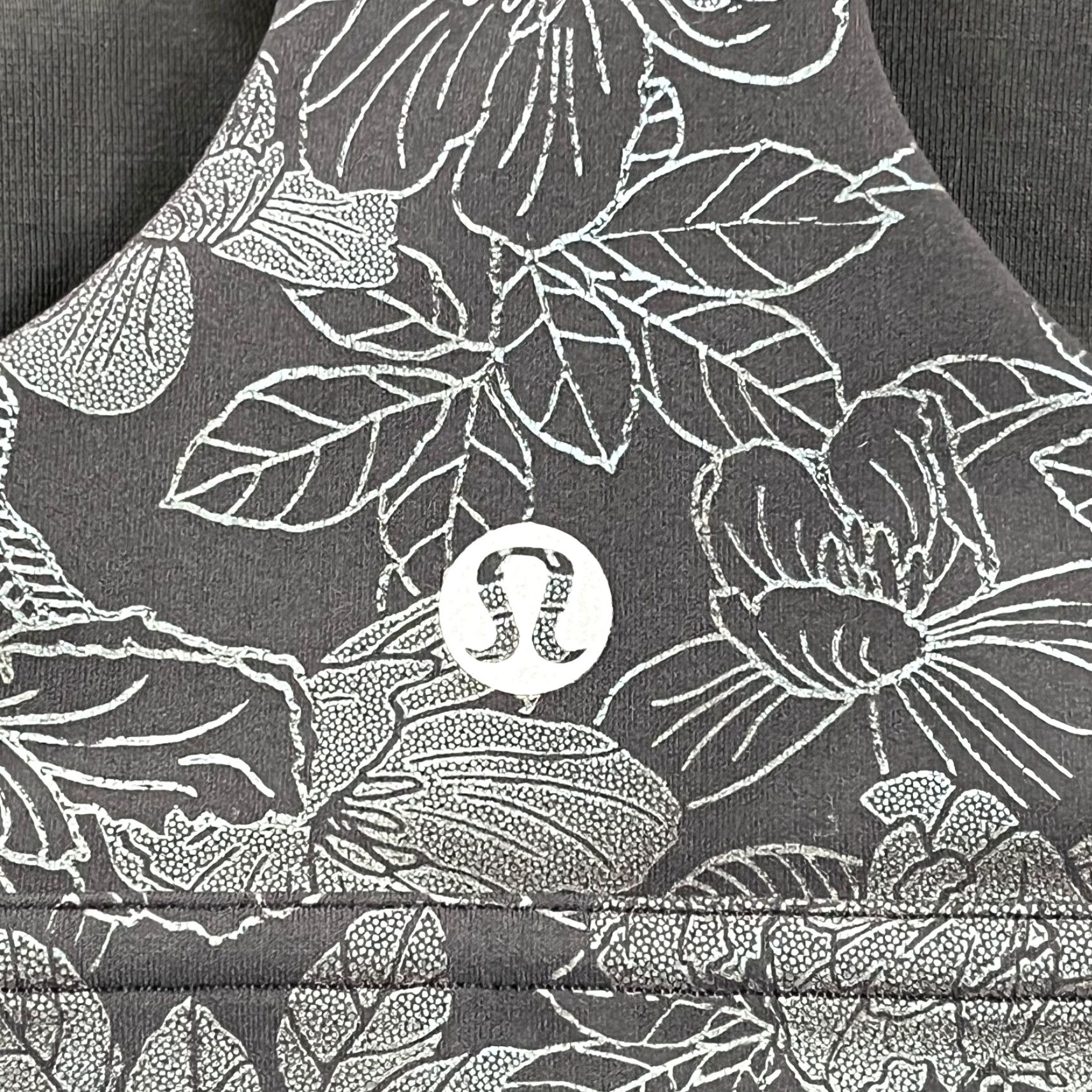 Lululemon LULULEMON Wunder Train Long Line Bra Womens Size 6 Black LW2DC0S Flourish Size ONE SIZE - 3 Thumbnail