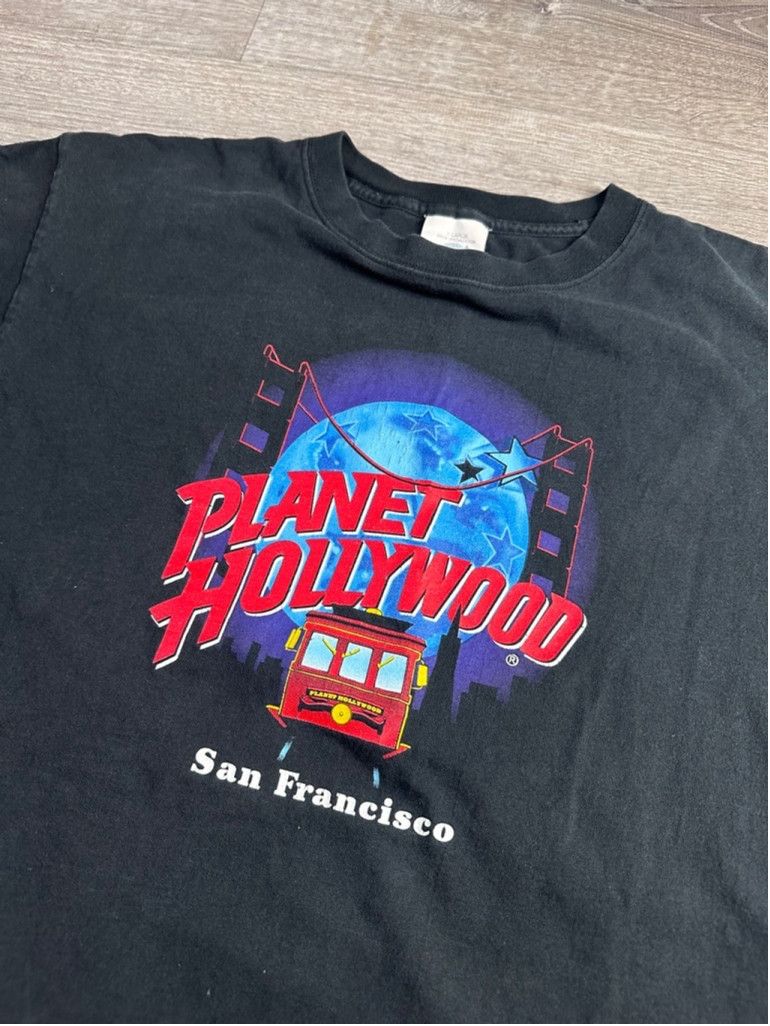 Planet Hollywood Vintage 1991 Planet Hollywood Black T-Shirt XL Size US XL / EU 56 / 4 - 2 Thumbnail