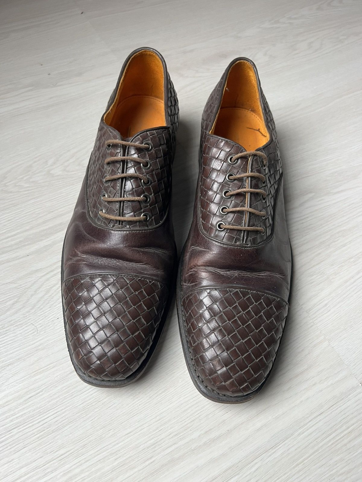 Bottega Veneta Bottega Veneta Brown Leather Shoes Size US 9 / EU 42 - 4 Thumbnail