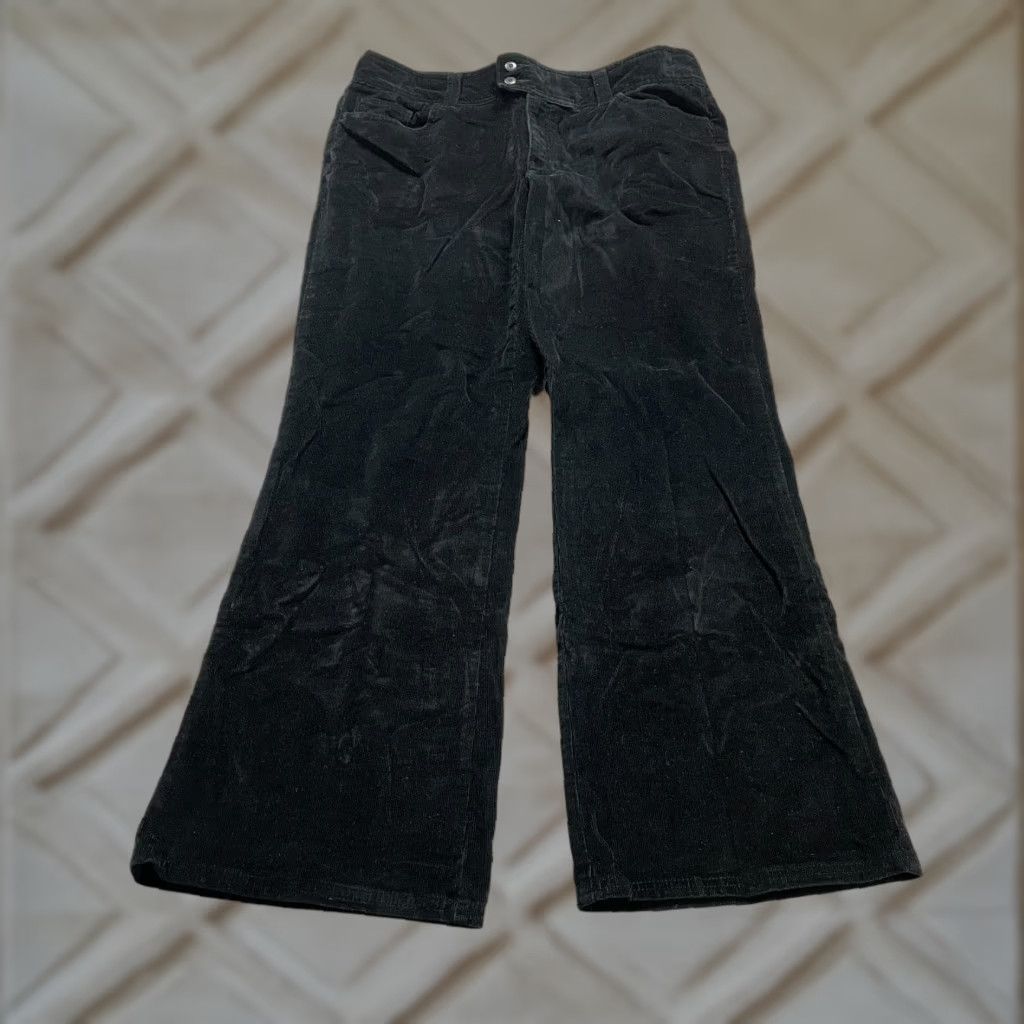 Dockers Dockers Pants Women 12 Tall Black Bootcut Mid Rise Corduroy Cotton 36x30 Womens Size 34" / US 12 / IT 48 - 1 Thumbnail