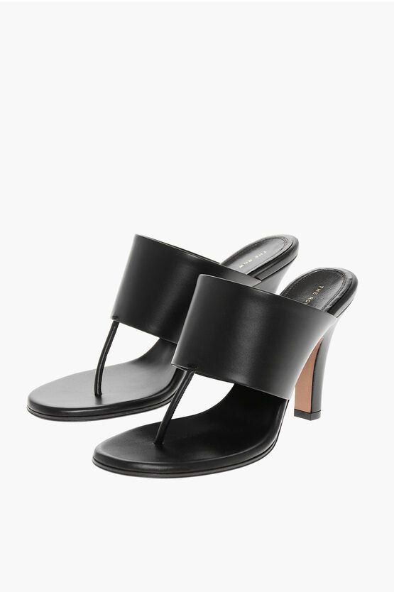 Leather SIGNUM Thong Sandals 10cm