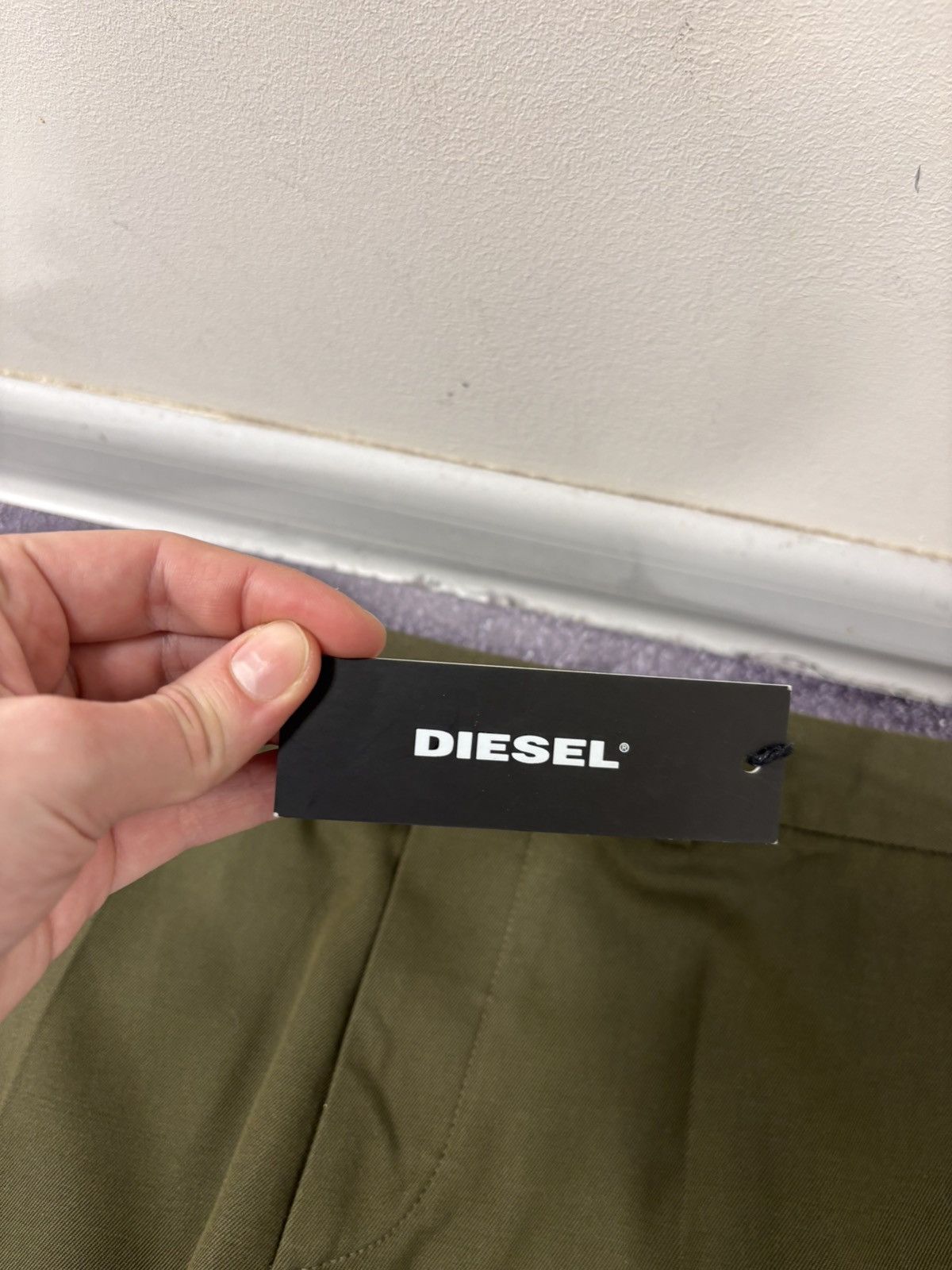 Diesel Black Gold Diesel Black Gold NWT Men’s Khaki Green Dress Chino Shorts Size US 30 / EU 46 - 5 Thumbnail