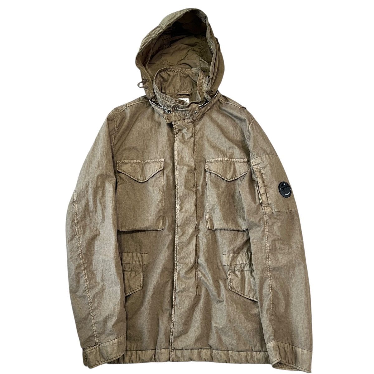 C.P. Company C.P. COMPANY Garment Dyed Multi-Pocket Cargo Jacket - Khaki Size US M / EU 48-50 / 2 - 1 Thumbnail