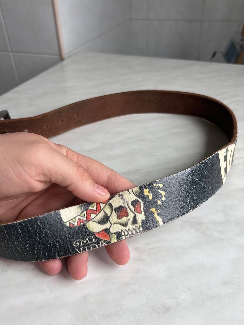 Ed Hardy Y2K vintage Ed hardy belts leather Streetwear Tigers y2k 00s Size ONE SIZE - 6 Thumbnail