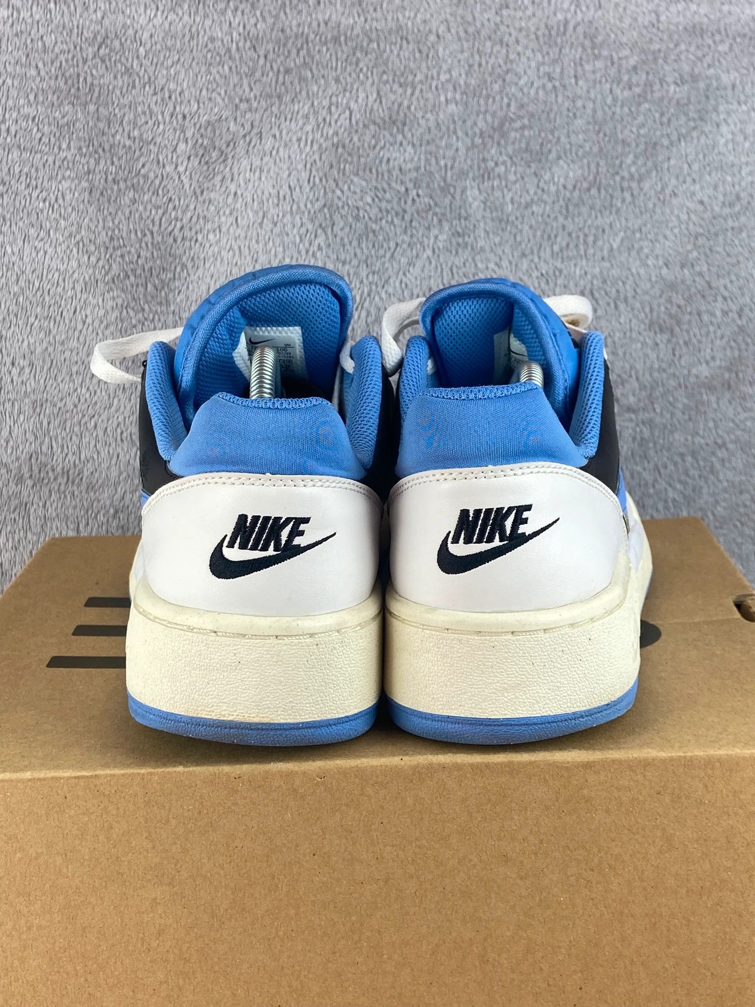 Nike : Nike sneakers white blue retro basketball vintage Size US 7.5 / EU 40-41 - 3 Thumbnail