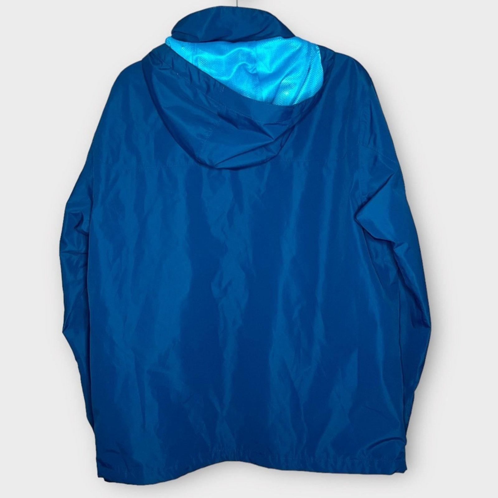 Eddie Bauer EDDIE BAUER Weatheredge blue hooded windbreaker jacket Size US L / EU 52-54 / 3 - 2 Thumbnail