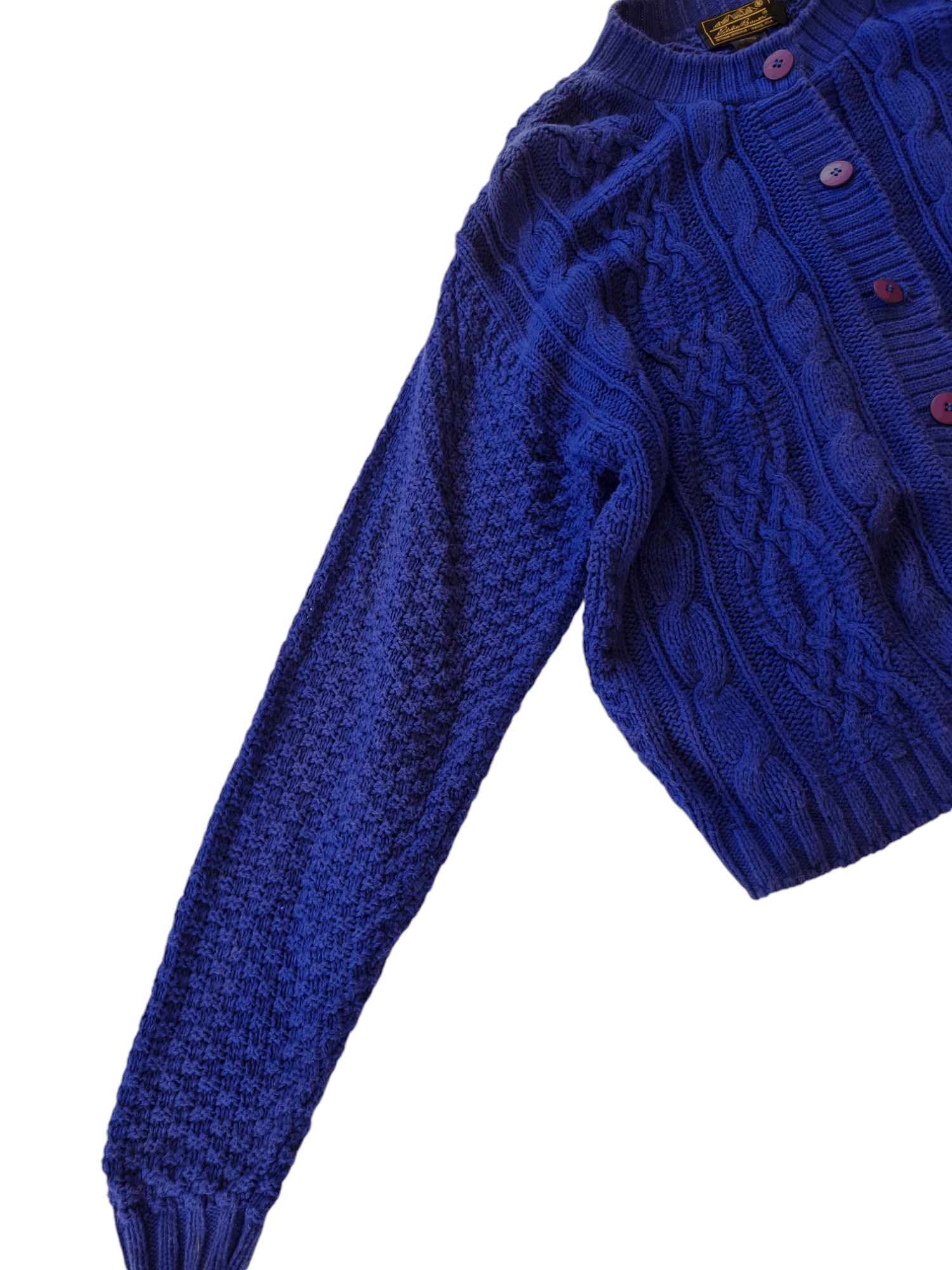 Eddie Bauer × Japanese Brand × Vintage VTG Eddie Bauer Cardigan Blue USA Size US M / EU 48-50 / 2 - 4 Thumbnail