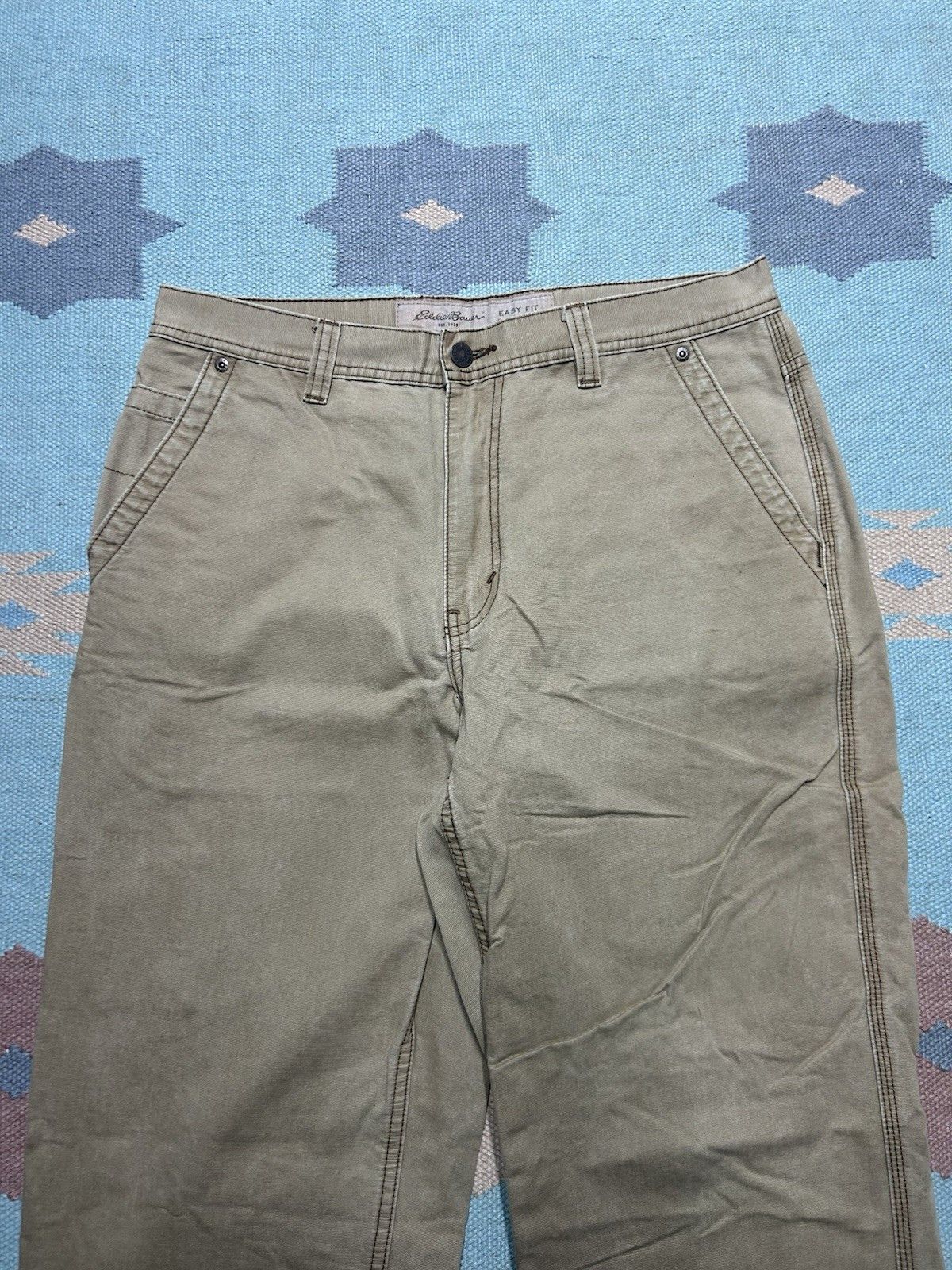 Vintage Vtg Eddie Bauer easy fit carpenter pants loose baggy 33x31 Size US 33 - 6 Thumbnail