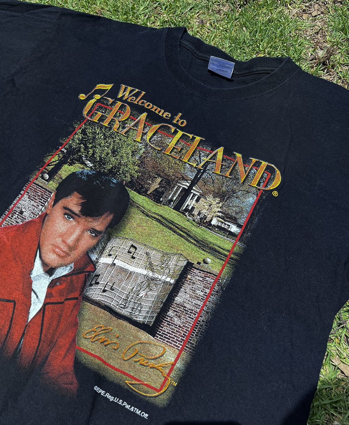Band Tees Vintage Tee / Elvis Presley Graceland Thank You Size US L / EU 52-54 / 3 - 2 Thumbnail