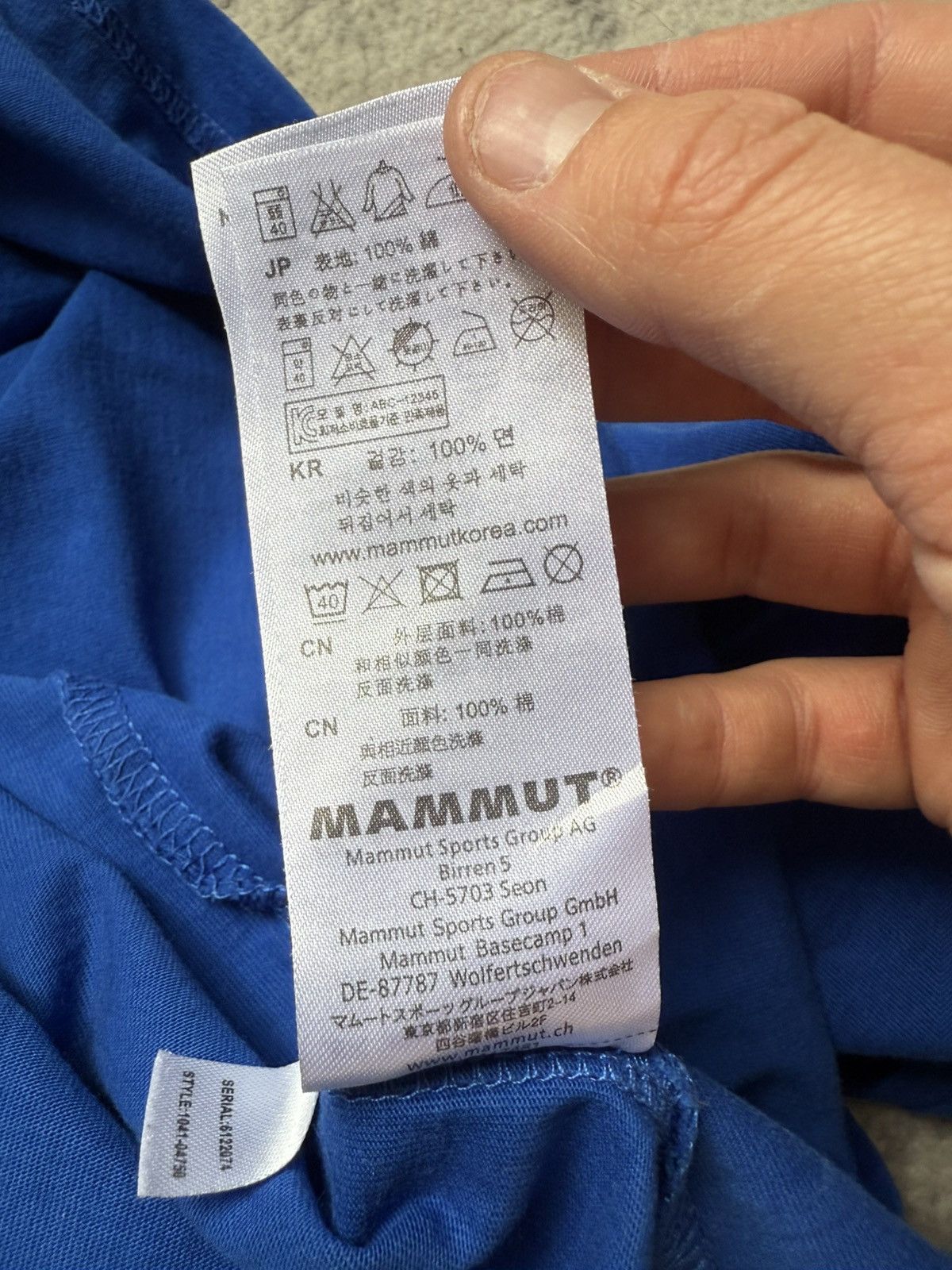 Mammut Mammut SEILE T-Shirt Size US M / EU 48-50 / 2 - 6 Thumbnail