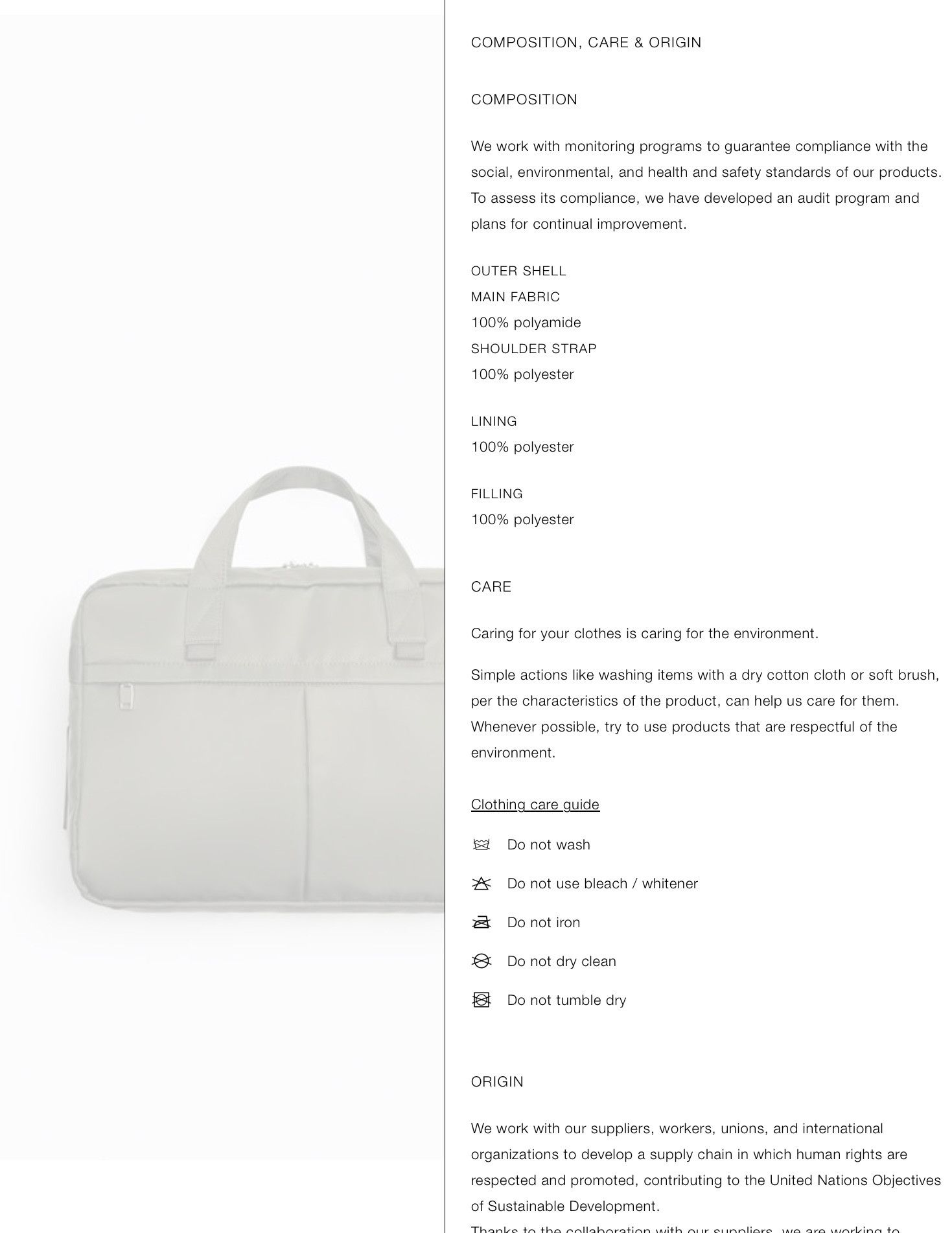Zara ZARA NYLON BRIEFCASE Size ONE SIZE - 7 Thumbnail