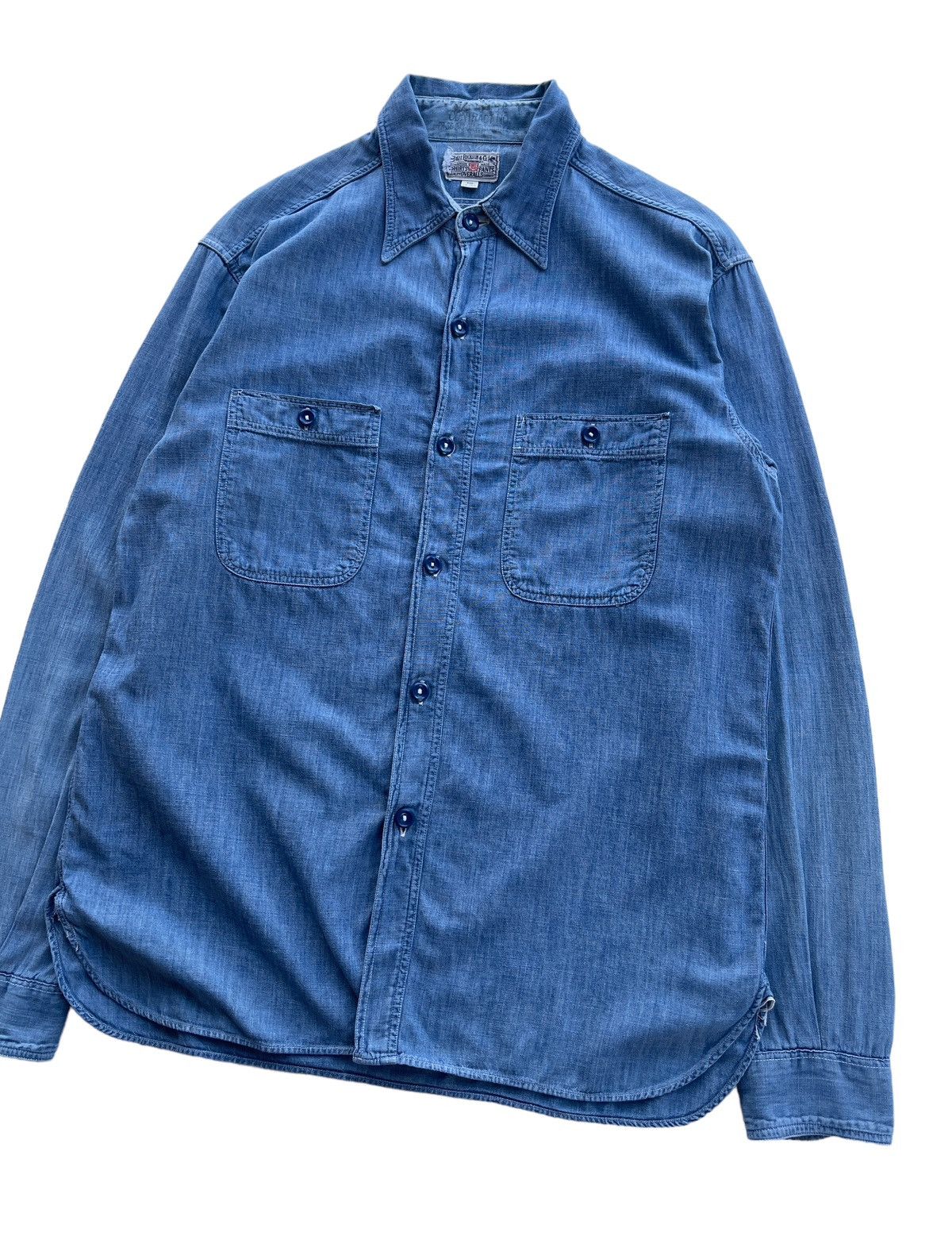 Buzz Rickson's Vintage Buzz Rickson USN Chambray Work Shirt Size US S / EU 44-46 / 1 - 4 Thumbnail
