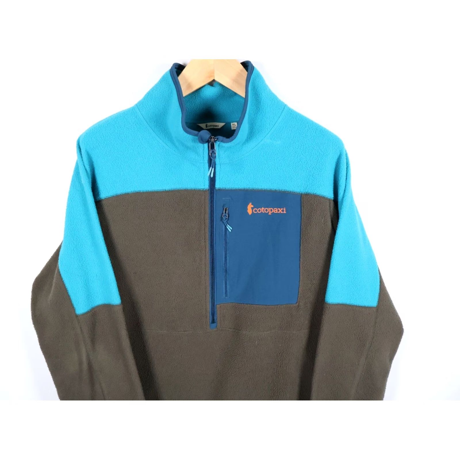 Cotopaxi Cotopaxi Abrazo Fleece Pullover Jacket XL Men's Green Blue 1/4 Zip Pockets Embroidered Cordopaxi Gorpcore Style/Outdoor Retro Pinches Size US XL / EU 56 / 4 - 4 Thumbnail