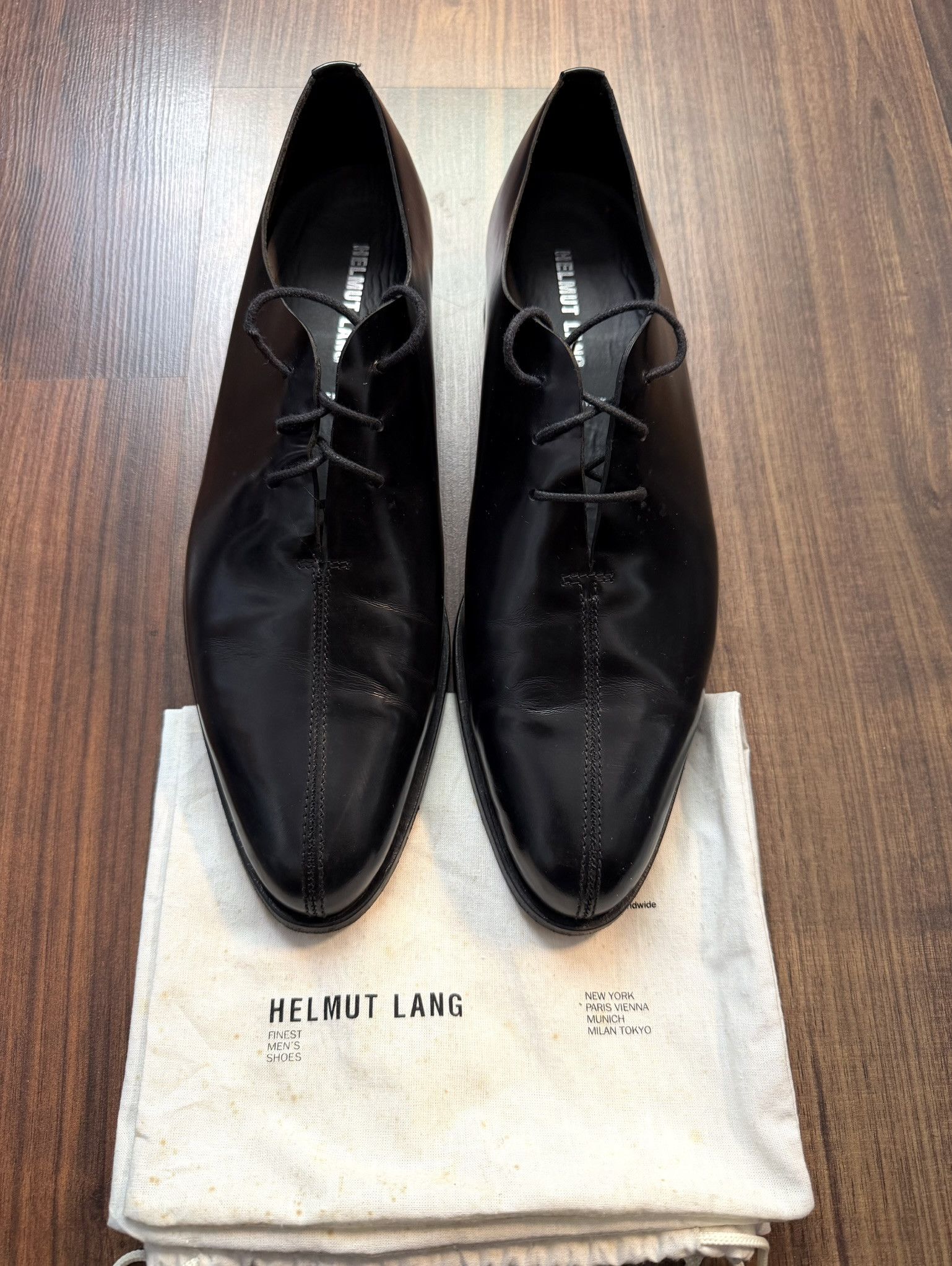 Helmut Lang Helmut Lang Minimal Derby Shoes Black 44 Size US 11 / EU 44 - 4 Thumbnail