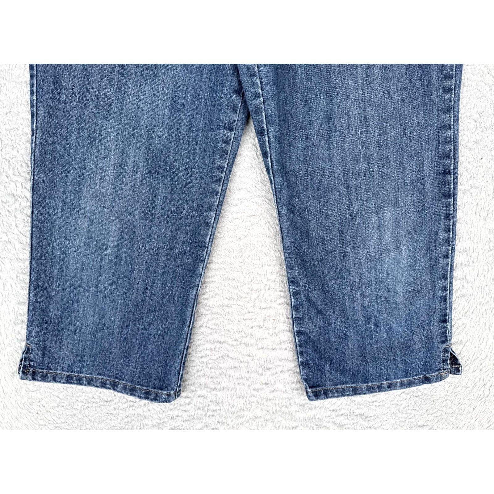 Gloria Vanderbilt VINTAGE Gloria Vanderbilt Capri Jeans Womens 6 Blue Wash Mid Rise Stretch Denim 29x20 Size 28" / US 6 / IT 42 - 2 Thumbnail