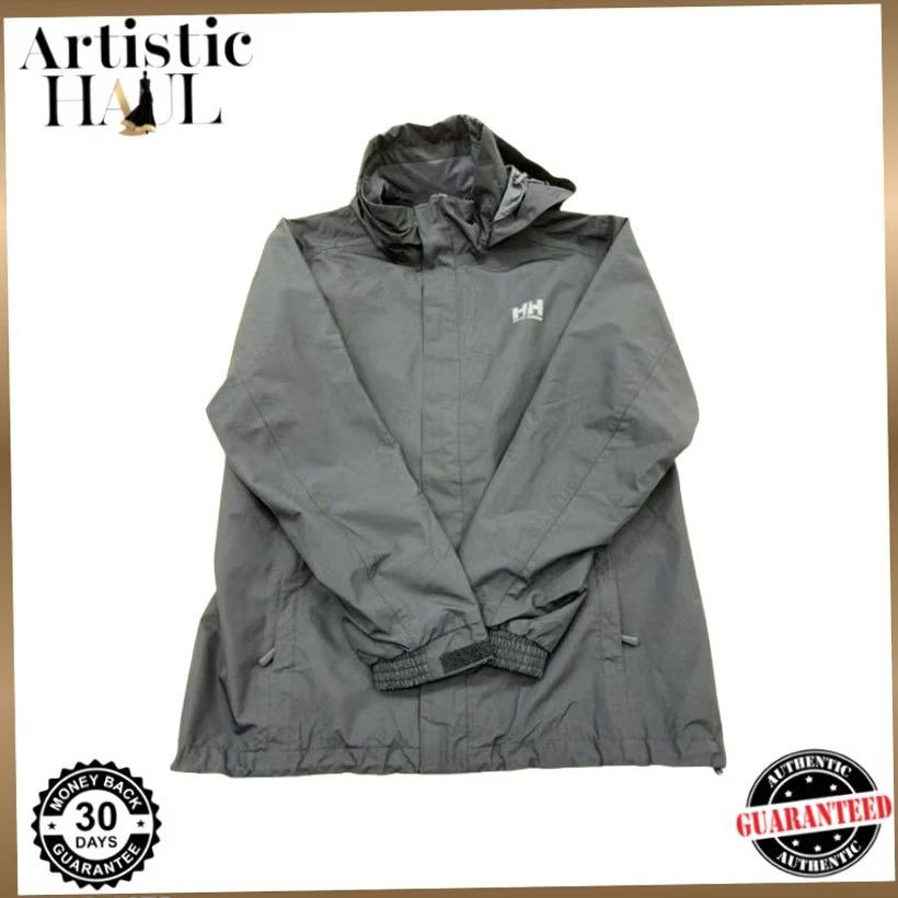 Helly Hansen Helly Hansen Hooded Jacket Men XL Gray Full Zip Sailing Outdoor Size US XL / EU 56 / 4 - 2 Thumbnail