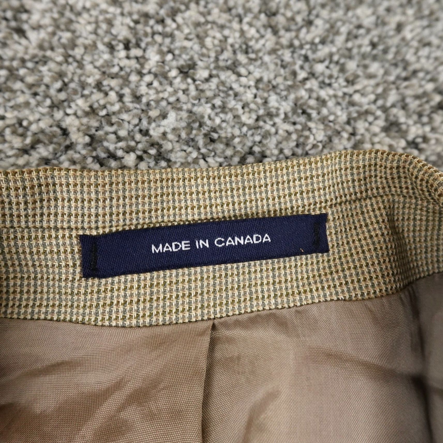Polo Ralph Lauren Ralph Lauren Chaps Blazer Jacket Wool Button 44 Mens Brown Beige Regular Long Knit Outer Shell Blazer Suit"} Size 44R - 4 Thumbnail