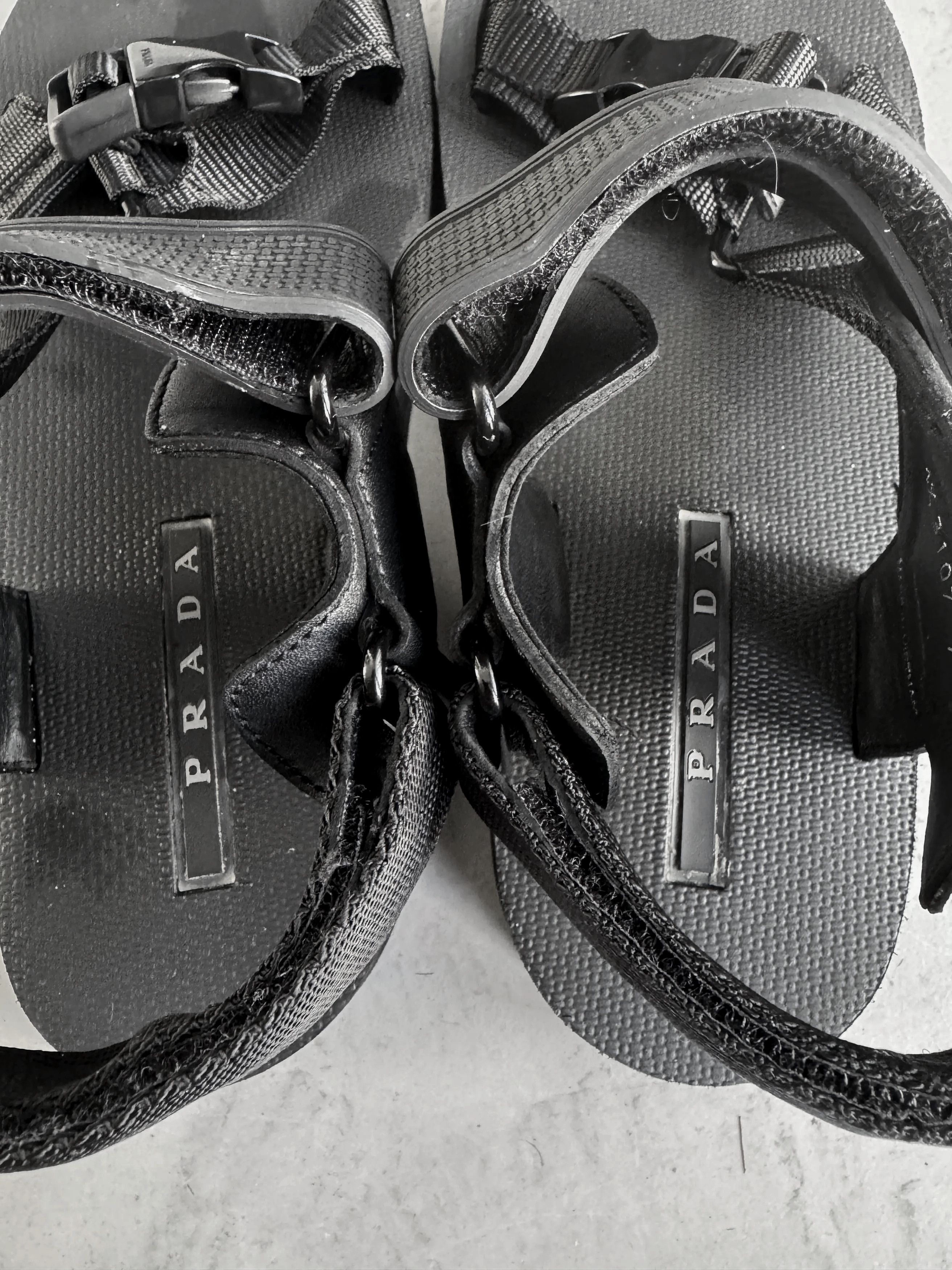Prada PRADA Black Sandals 4X3107 Size US 8 / EU 41 - 7 Thumbnail