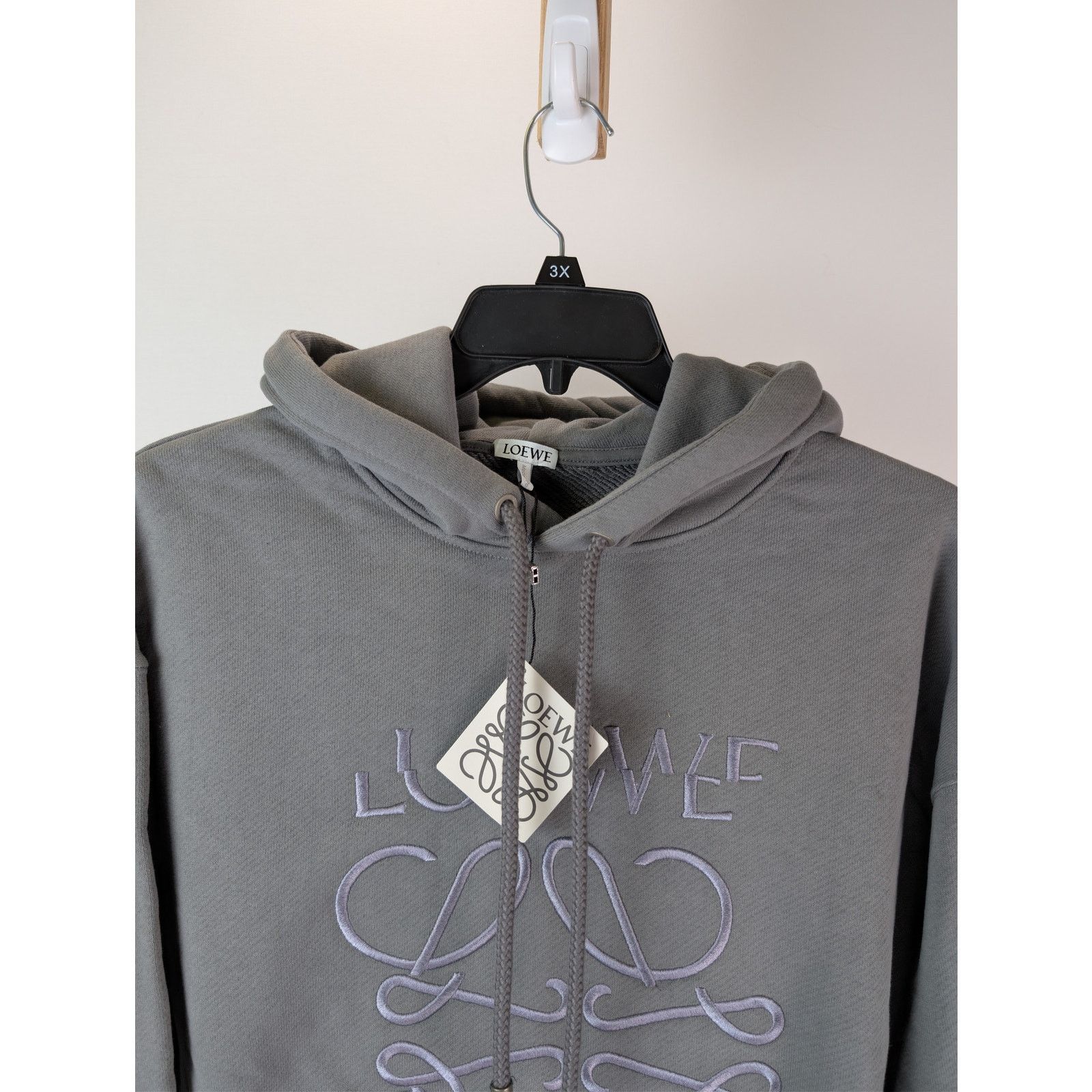 Loewe o1rshd1 Flepa Relaxed Fit Hoodie in Slate Grey Size US XL / EU 56 / 4 - 7 Thumbnail