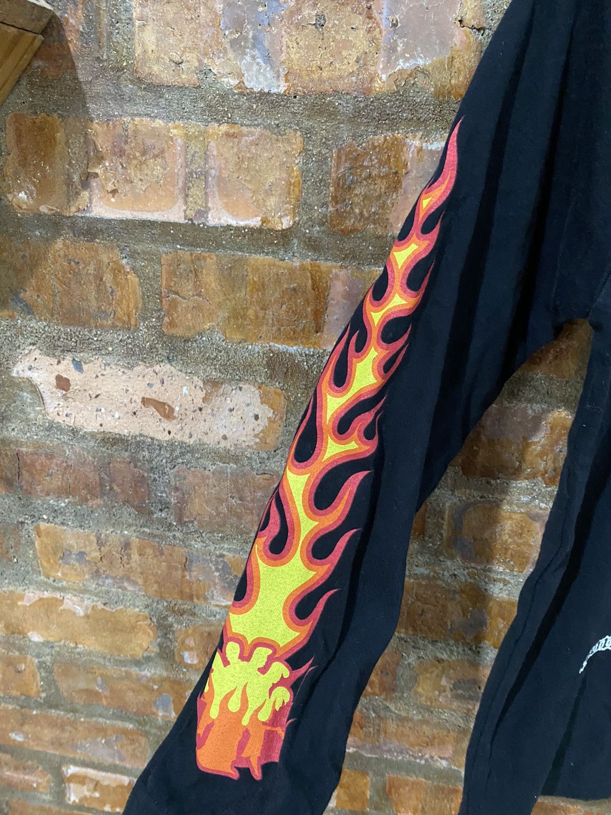 A&G Rock 1990s Kishidane Japan Fire Flame rock shirt Size S / US 4 / IT 40 - 6 Thumbnail