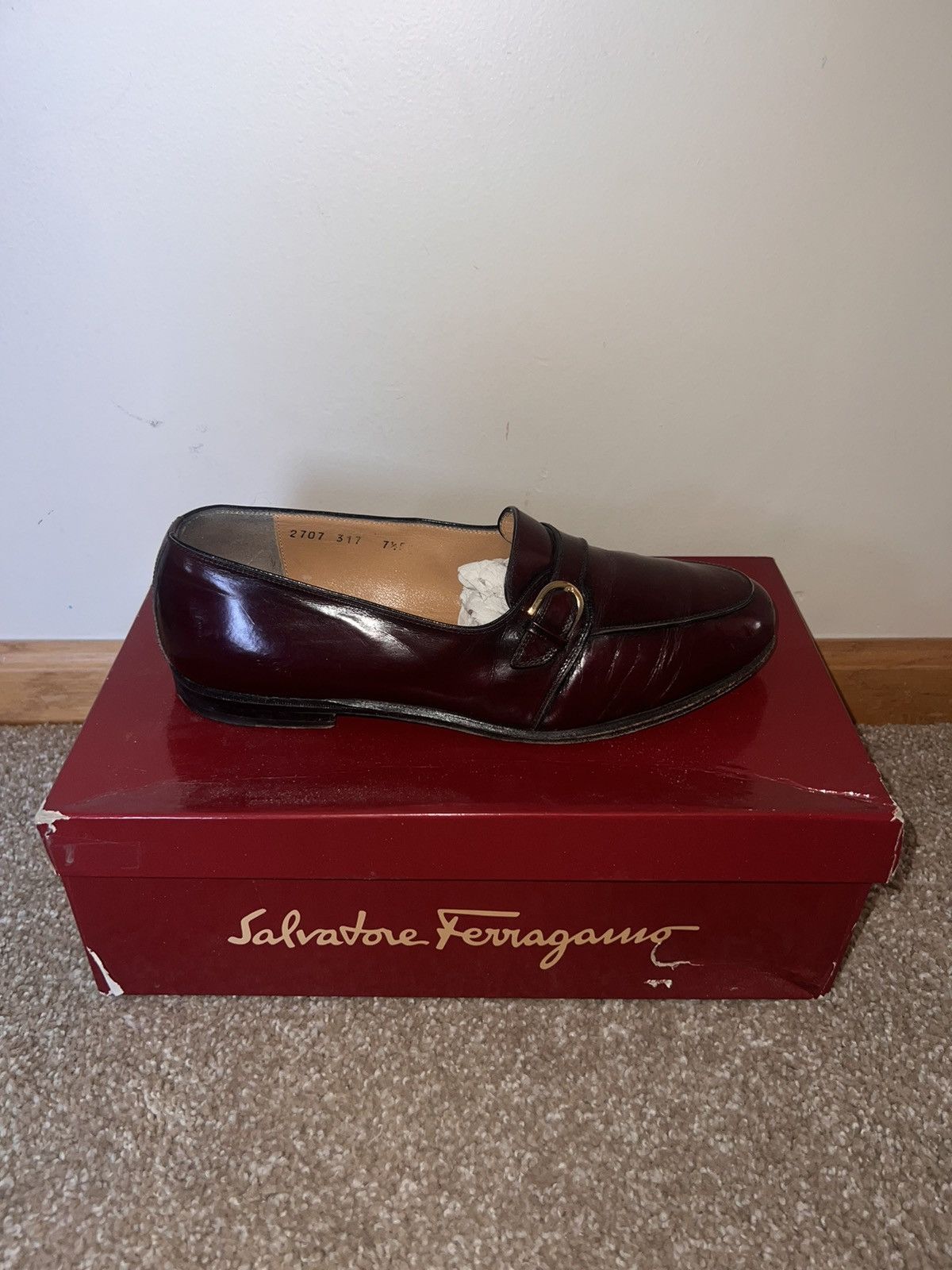 Salvatore Ferragamo Salvatore Ferragamo Bordeaux Size US 7.5 / EU 40-41 - 3 Thumbnail