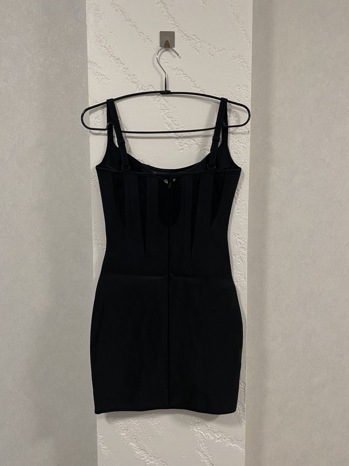 H&M 🖤 Mugler x H&M Black Corset Mini Dress Size XS / US 0-2 / IT 36-38 - 6 Thumbnail