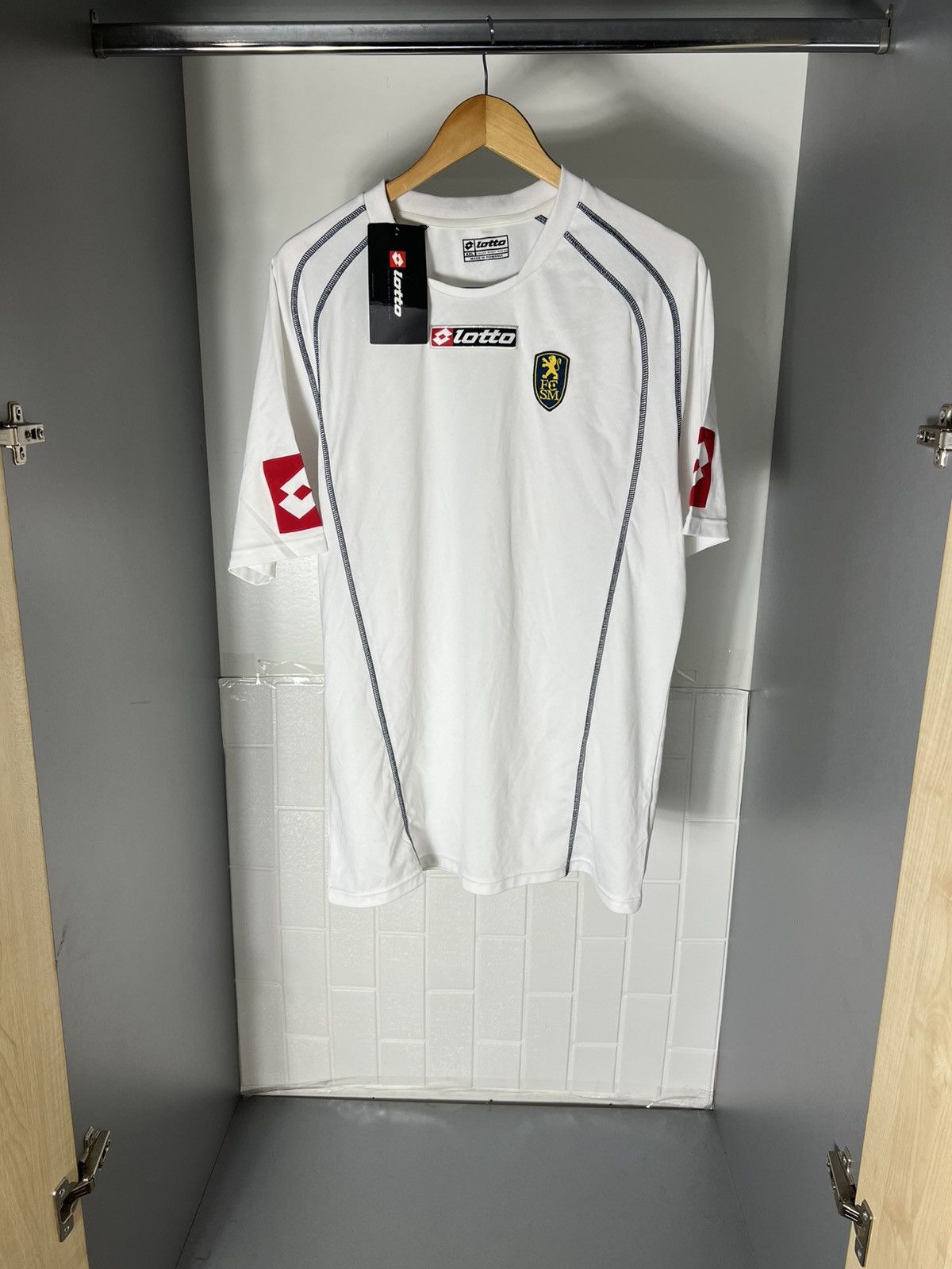 VINTAGE LOTTO FC SOCHAUX FRANCE RETRO SOCCER JERSEY Y2K 90s