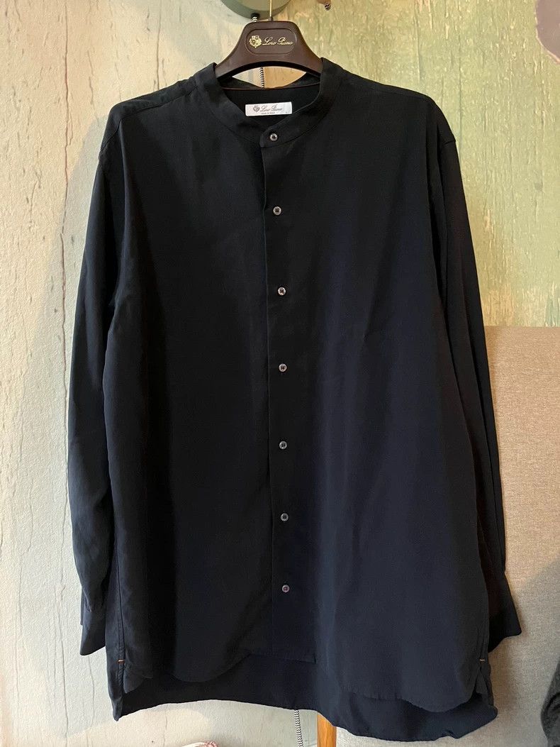 Loro Piana LORO PIANA Men's silk shirt Size US L / EU 52-54 / 3 - 1 Thumbnail