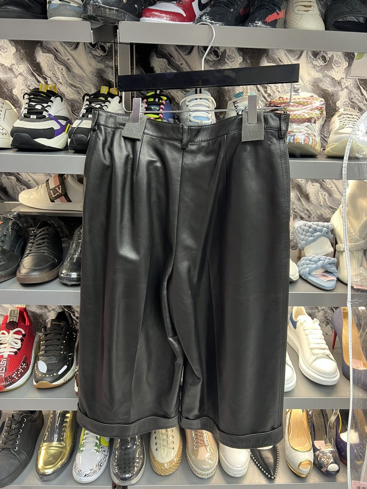 Saint Laurent Paris Saint Laurent Leather Mid Pants Size 30" / US 8 / IT 44 - 2 Thumbnail