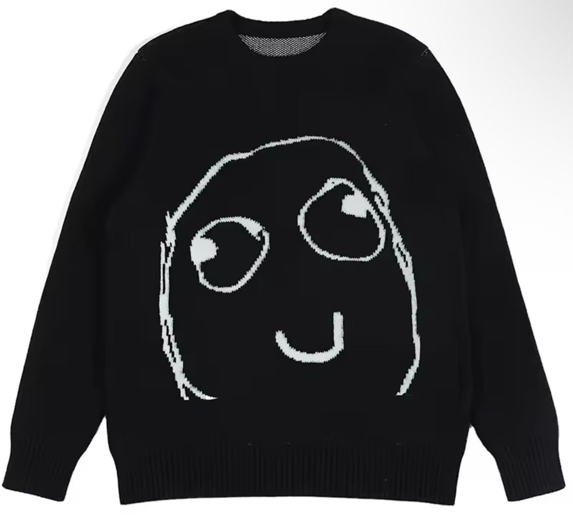 Other Street Retro Paint Funny Potato Facial Art Jacquard Knitwear Size US L / EU 52-54 / 3 - 1 Thumbnail