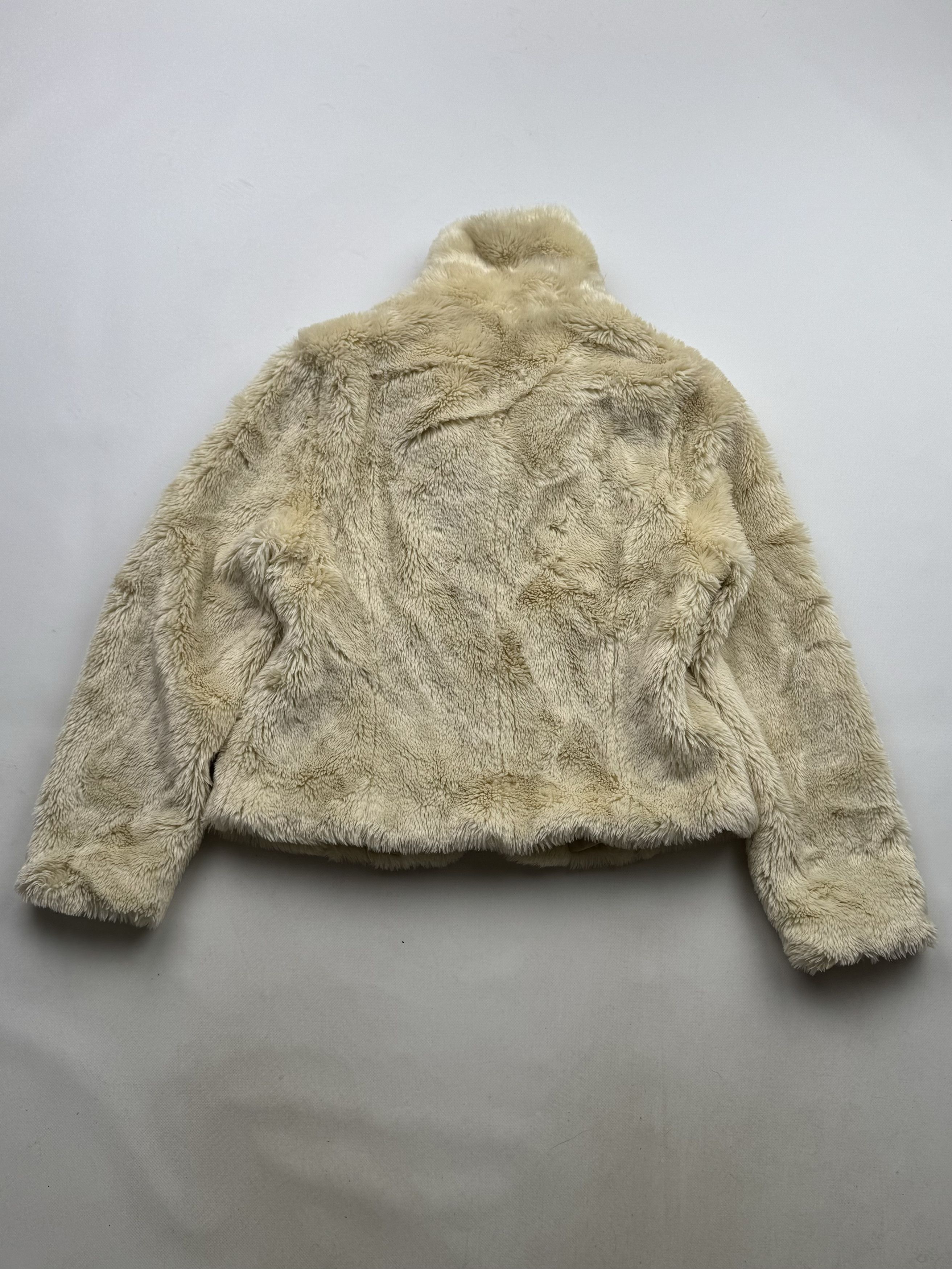 Japanese Brand 00's Faux Fur Coat B60 E2(V419) Size M / US 6-8 / IT 42-44 - 6 Thumbnail