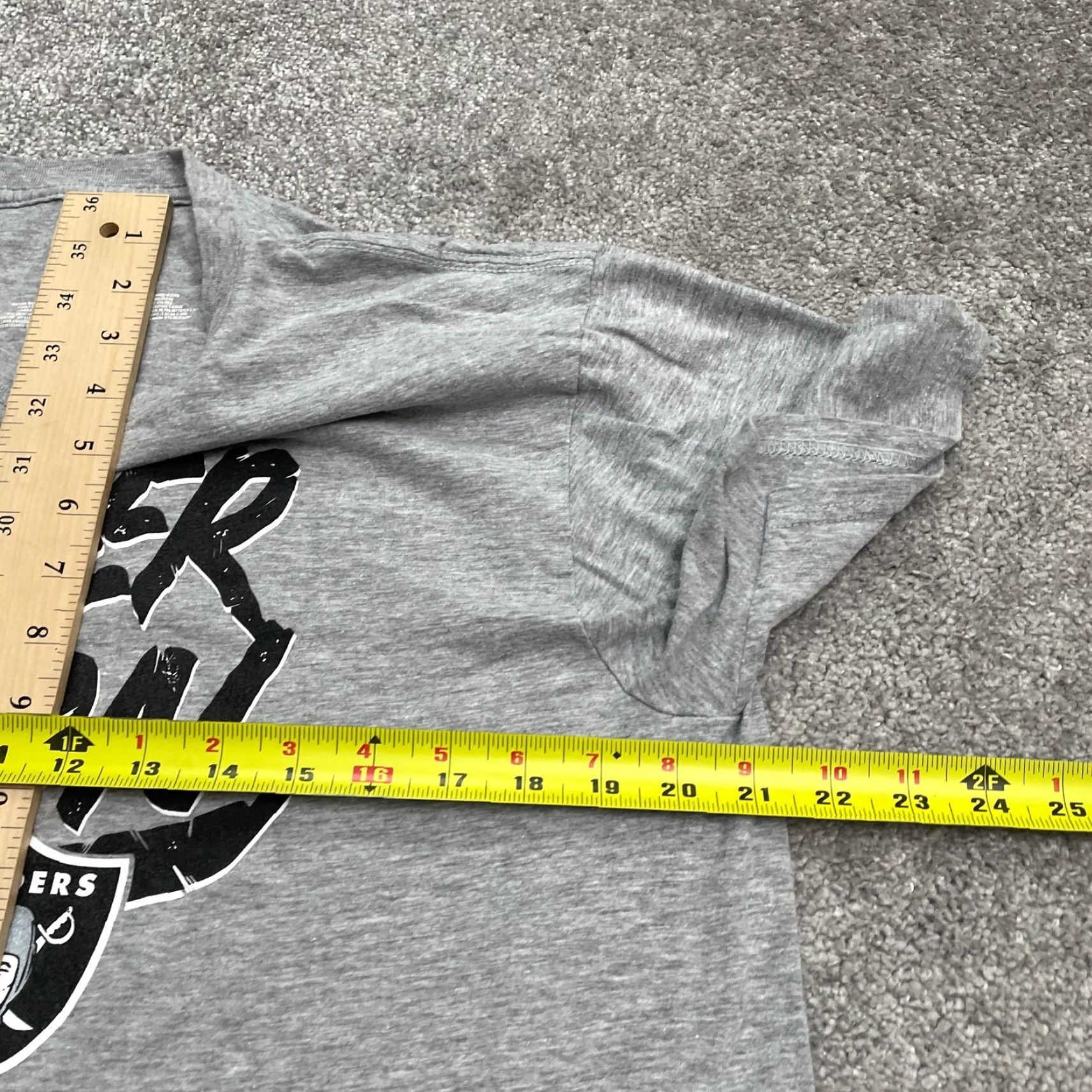 Vintage Fanatics Raider Nation Graphic T-Shirt Men L Gray Crew Neck Short Sleeve Tee Size US L / EU 52-54 / 3 - 7 Thumbnail