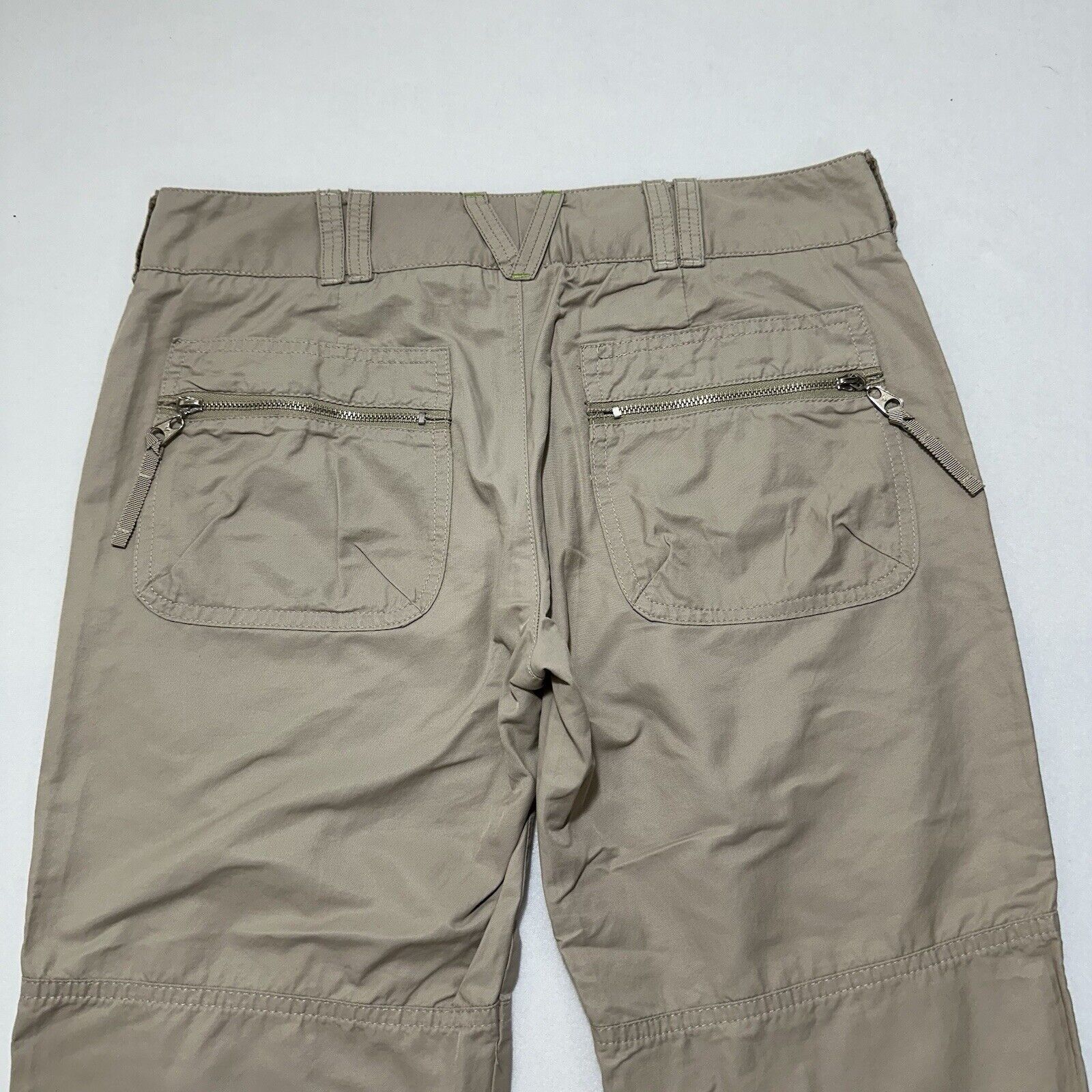 Vince Vince 2 Capri Chino Beige Pants Flat Front Zip Ankles Size 26" / US 2 / IT 38 - 11 Thumbnail